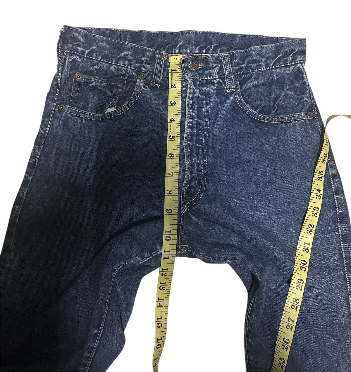 Vintage 🔥TRUE VINTAGE 60s LEVIS CAPITAL E SELVEDGE BUTTON “K”🔥 Size US 28 / EU 44 - 15 Thumbnail