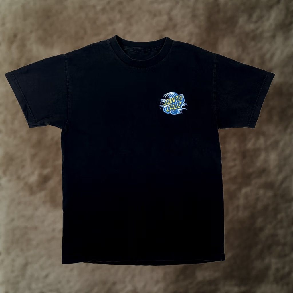 Vintage VINTAGE Santa Cruz T-Shirt Shirt Mens Small Black Logo 90s Beach Wave Graphics Size US S / EU 44-46 / 1 - 1 Thumbnail