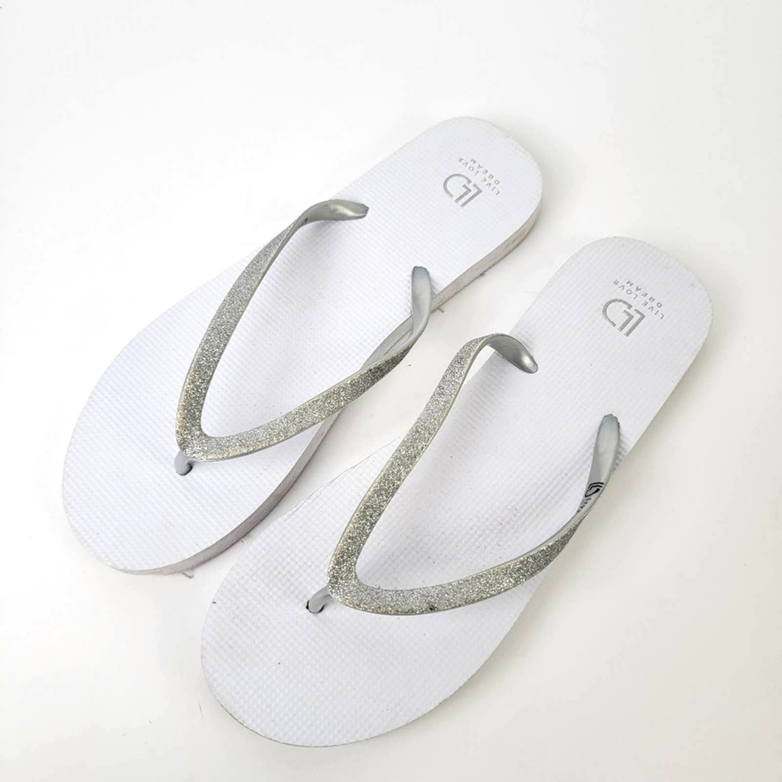 Aeropostale Aeropostale Glitter Strap Flip Flops 9-10 Size US 9 / IT 39 - 1 Thumbnail