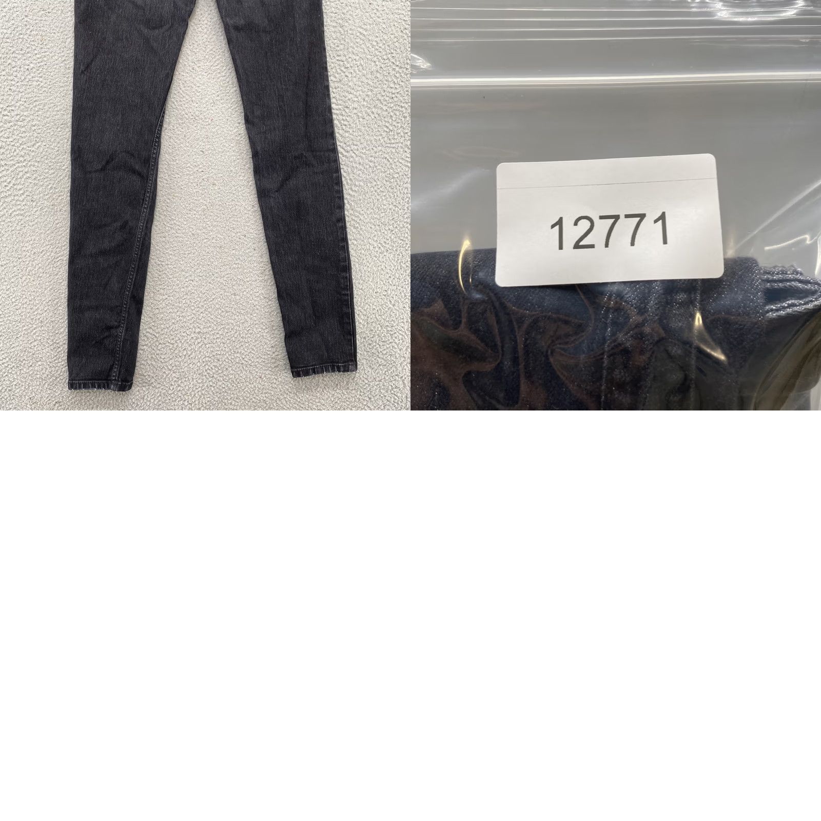 Denime Cruel Abby Bootcut Black Distressed Denim Jeans in Size 27 Regular 3R Women’s 5-Pocket Stretch Denim Jeans Size 27" / US 4 / IT 40 - 9 Thumbnail