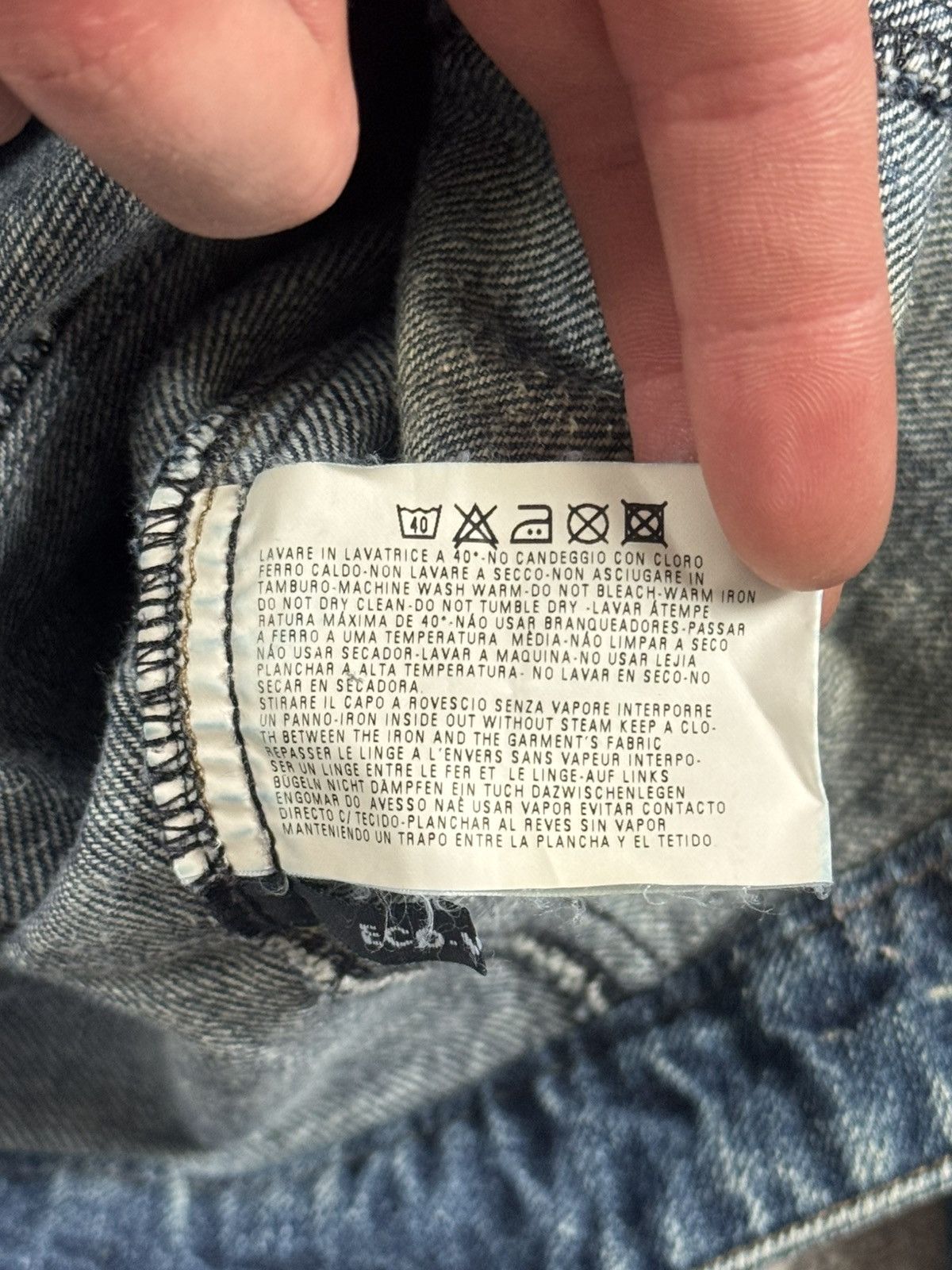 Armani Armani Jeans vintage retro denim indigo jacket track bomber Size S / US 4 / IT 40 - 11 Thumbnail