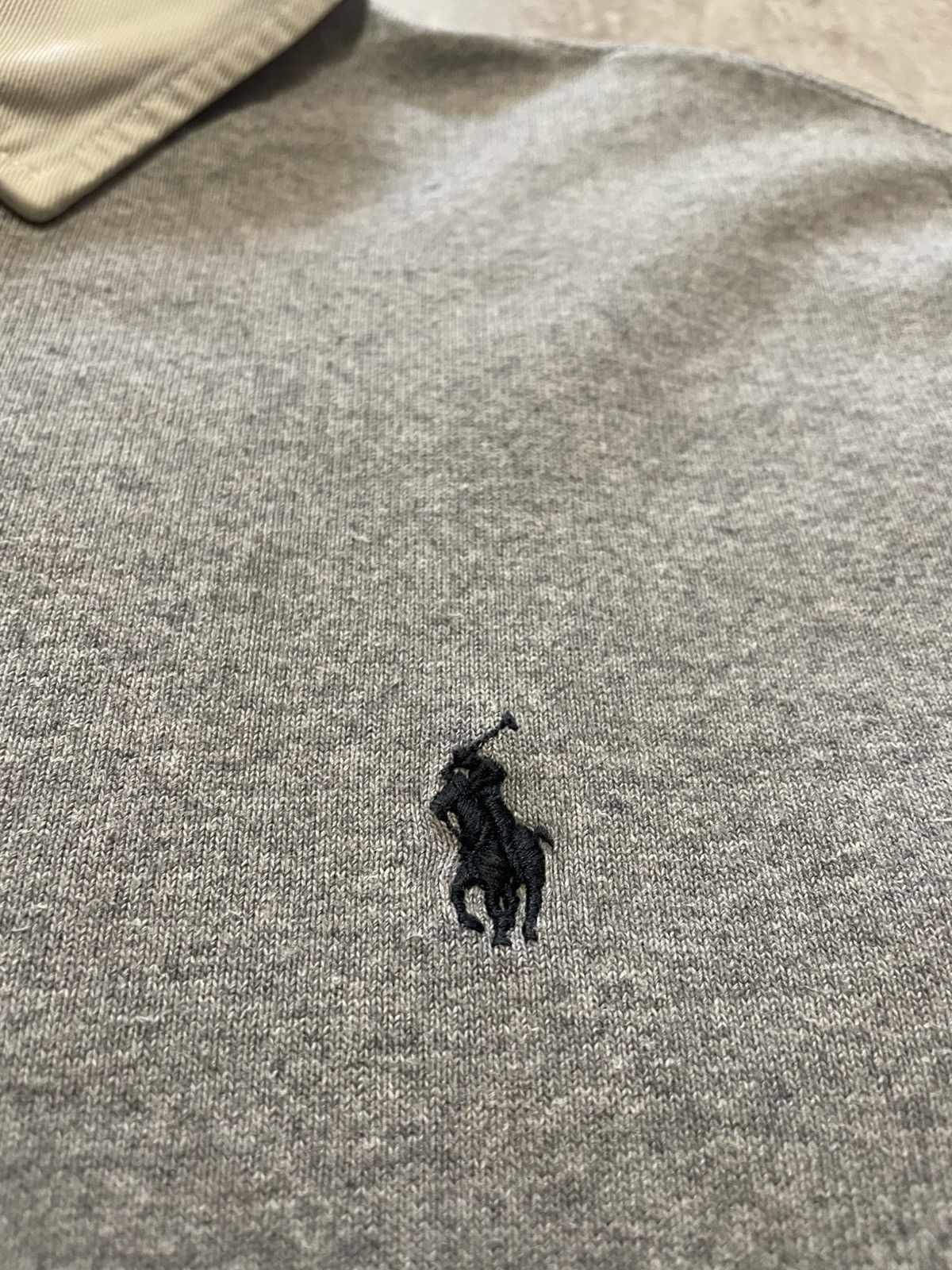 Polo Ralph Lauren Vintage Polo Ralph Lauren Gray Rugby Long Sleeve Polo Shirt Size US XL / EU 56 / 4 - 7 Thumbnail