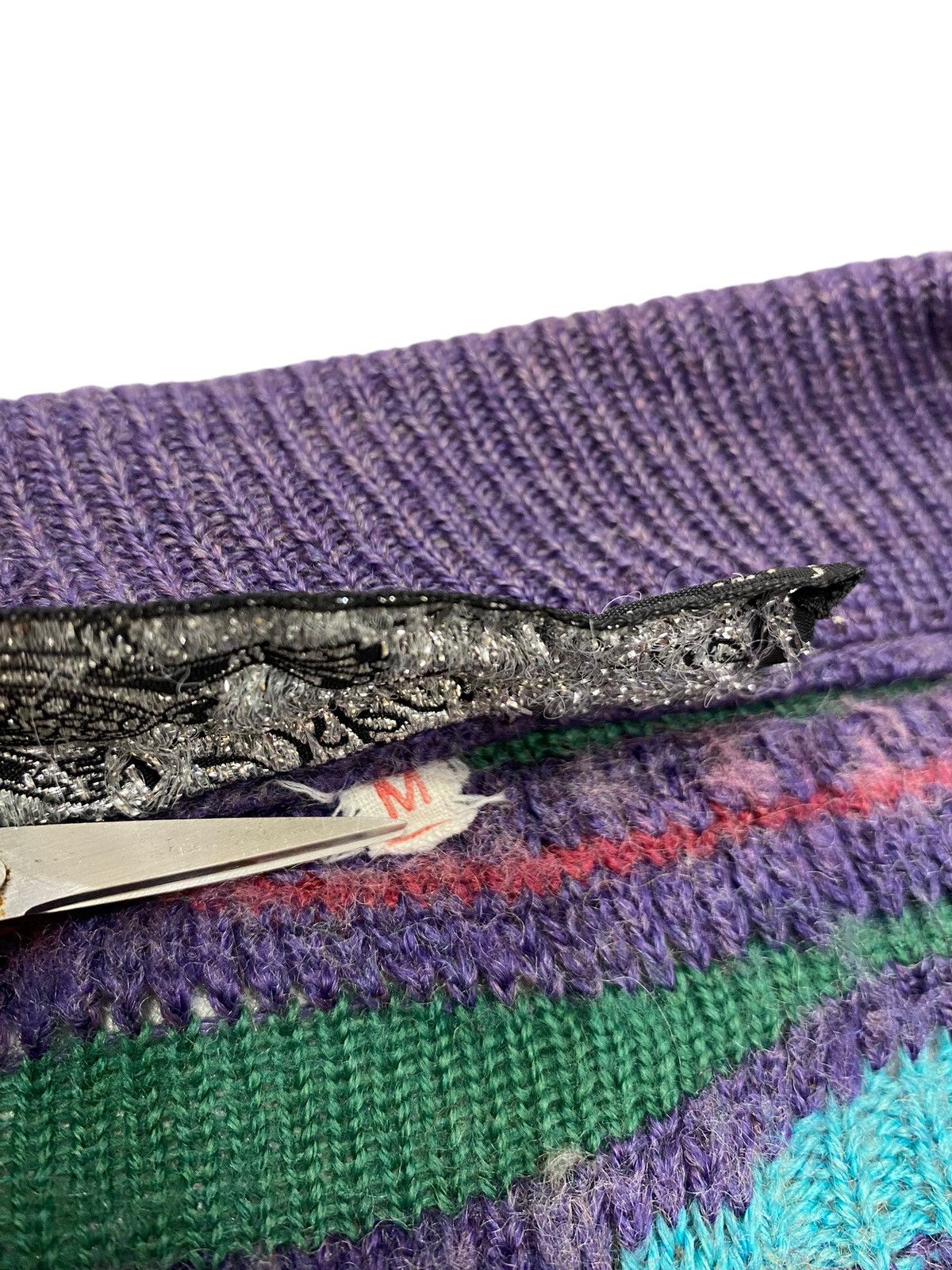 Vintage 90s Oskar Haug Irish Wool Coogi Style 3D Knit Cardigan Size US XS / EU 42 / 0 - 6 Thumbnail
