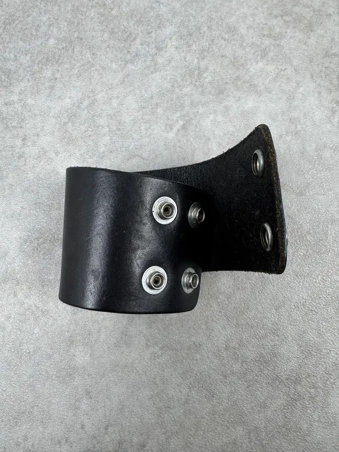 Dsquared2 2000s Dsquared2 Black Leather Armband Bracelet Size ONE SIZE - 3 Thumbnail