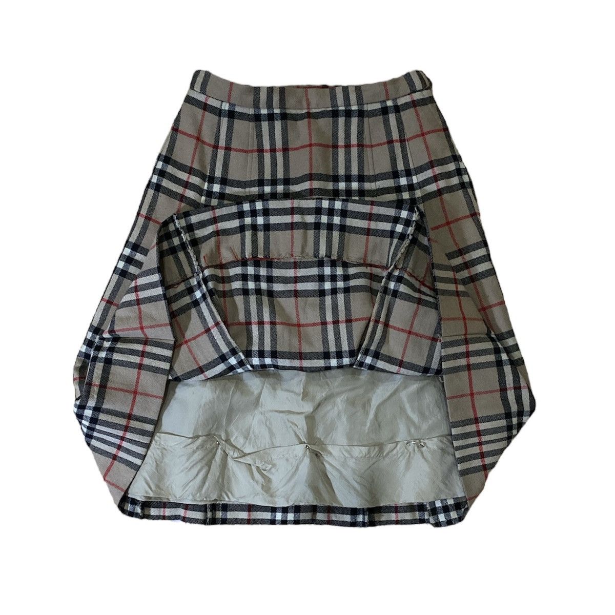 Burberry × Vintage Vintage 70s-80s Burberrys Nova Check Pleated Skirt Size 24" / US 00 / IT 34 - 2 Thumbnail