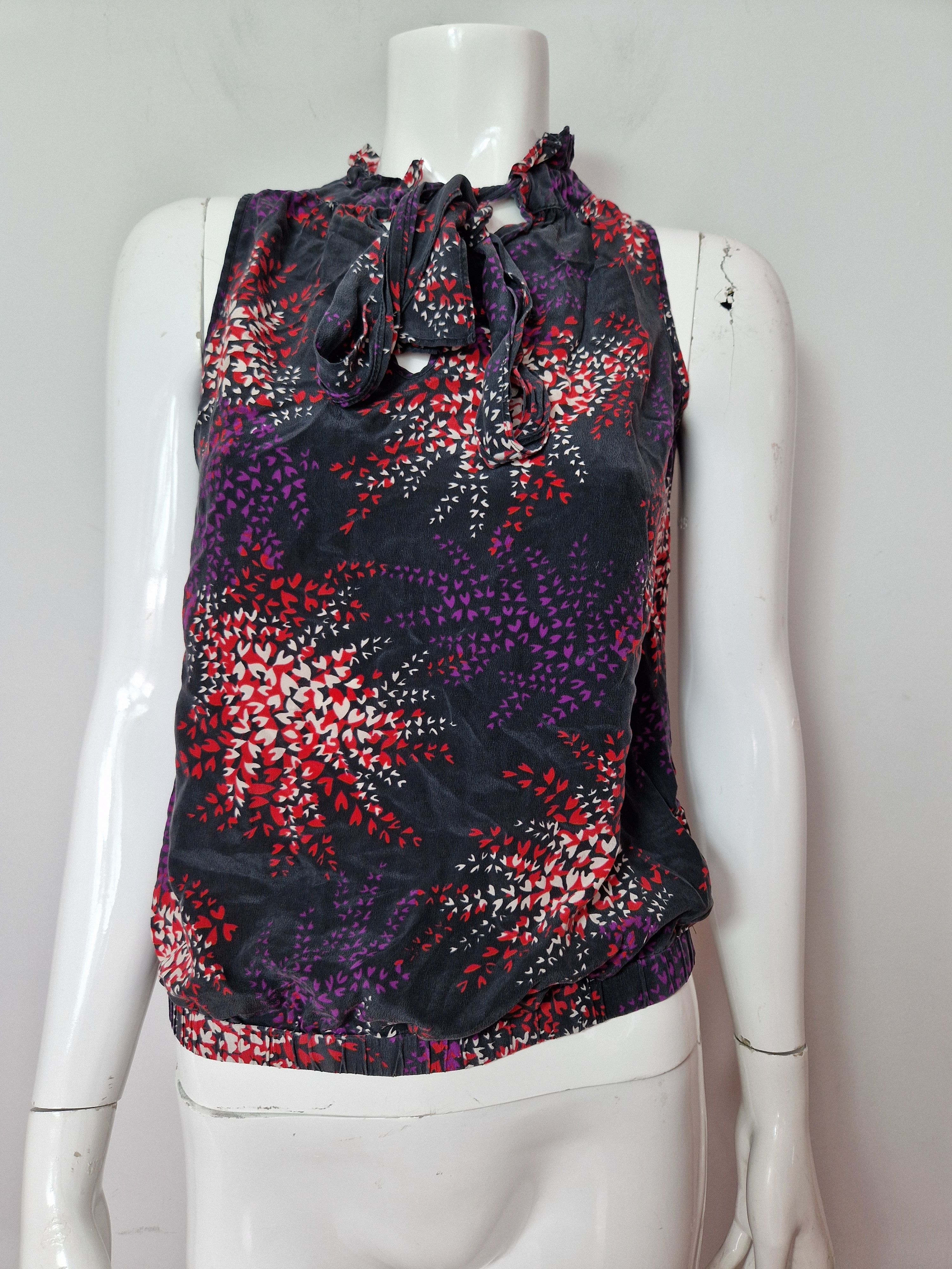 Japanese Brand × Vintage vintage silk top avant garde y2k vintage abstract amazing Size XS / US 0-2 / IT 36-38 - 1 Thumbnail