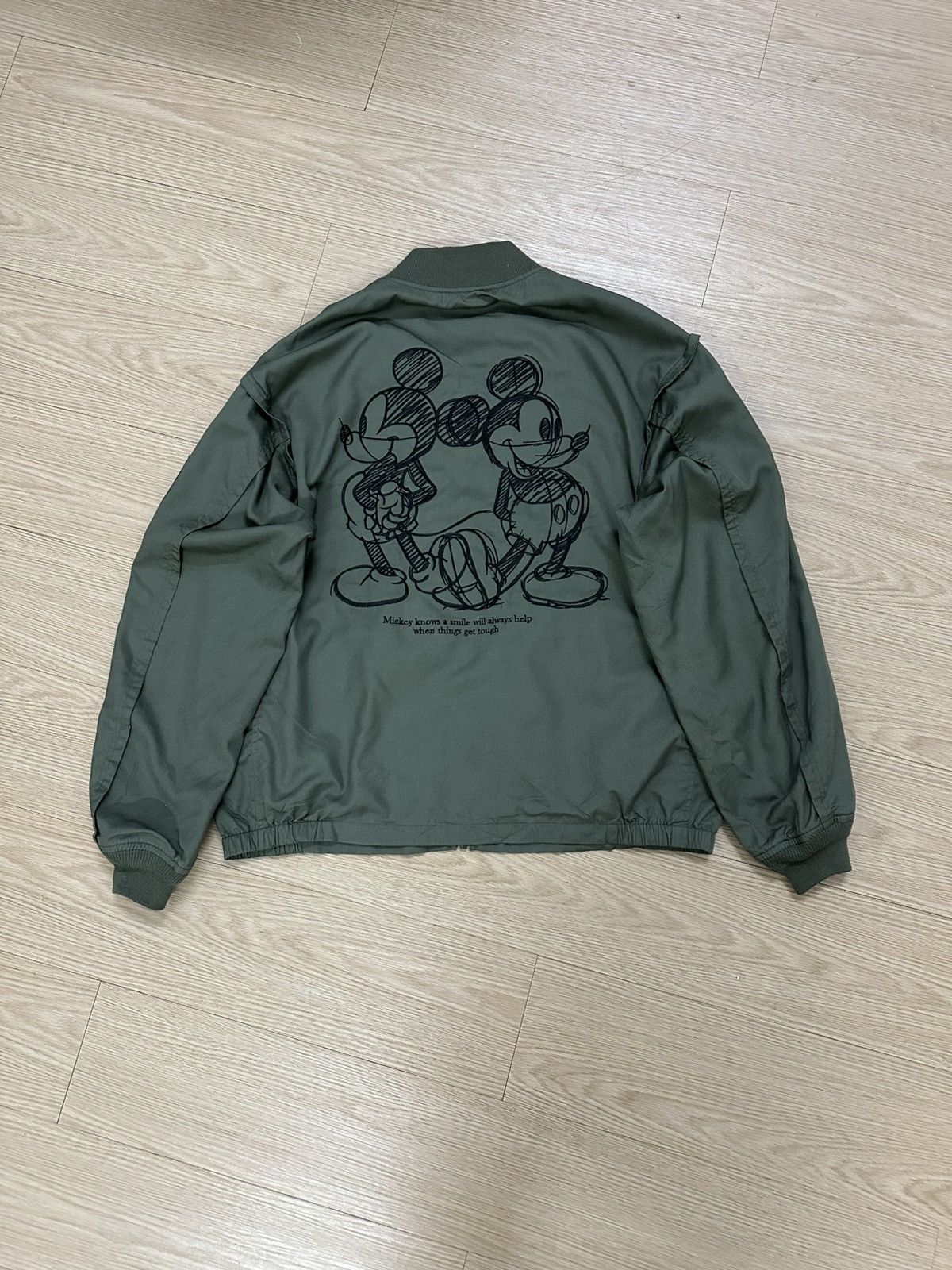 GU × Undercover Rare Beautiful GU Undercover Mickey Mouse Bomber Jacket Size US M / EU 48-50 / 2 - 16 Thumbnail