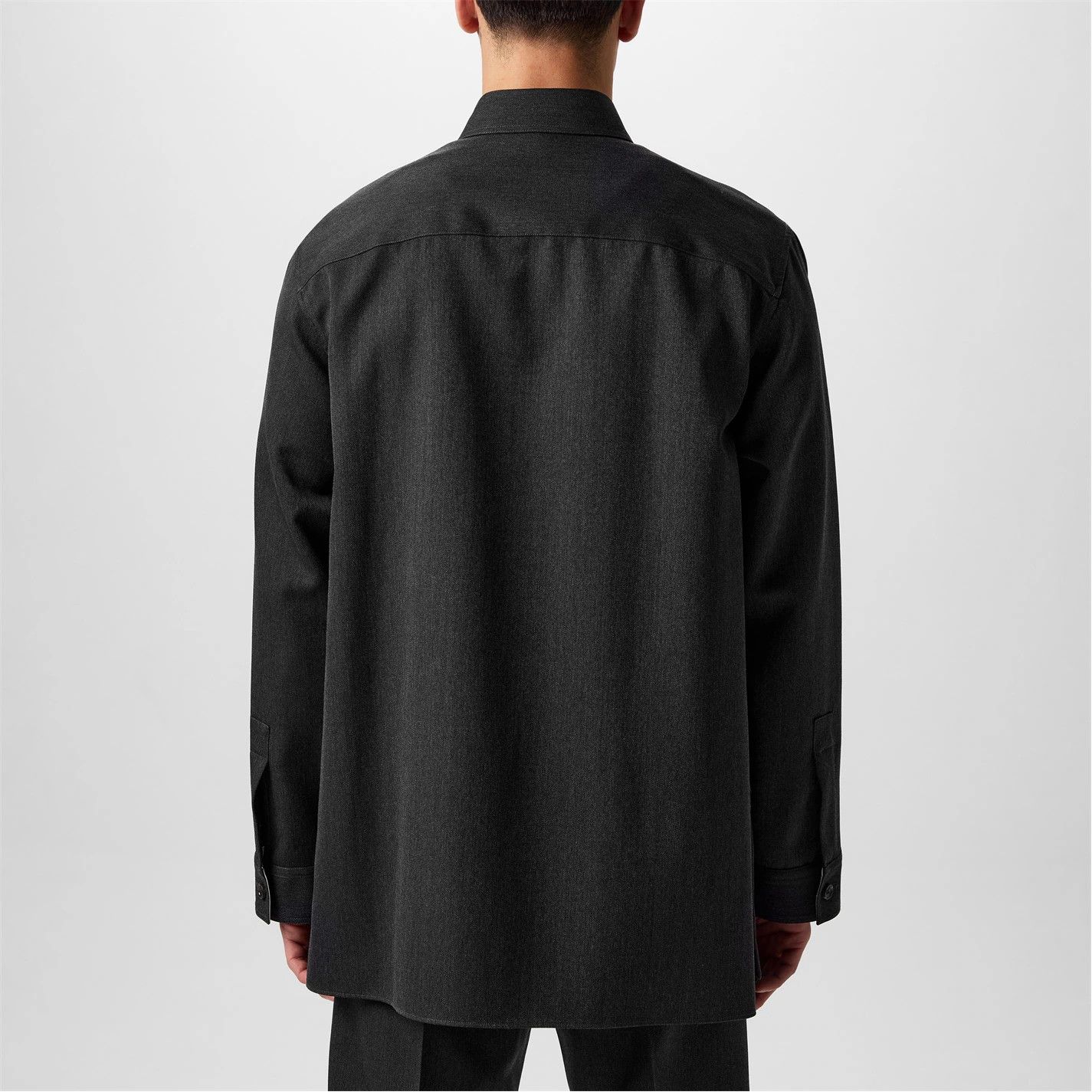 Gucci o1g2r1mq0426 Wool Shirt With Embroidery in Black Size US M / EU 48-50 / 2 - 5 Thumbnail