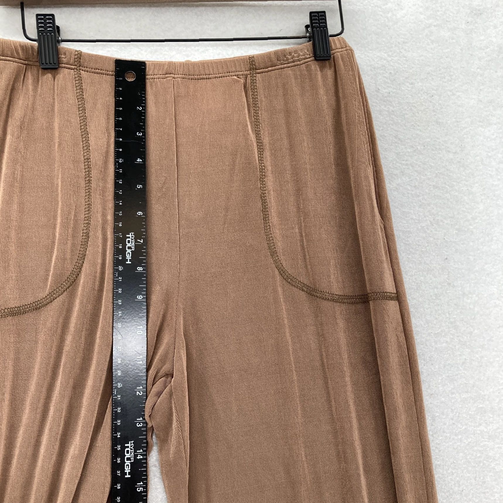 Vintage Citiknits Pants Womens Small Brown Slinky Knit Stretch Straight Leg Comfort NWT Size 28" / US 6 / IT 42 - 7 Thumbnail
