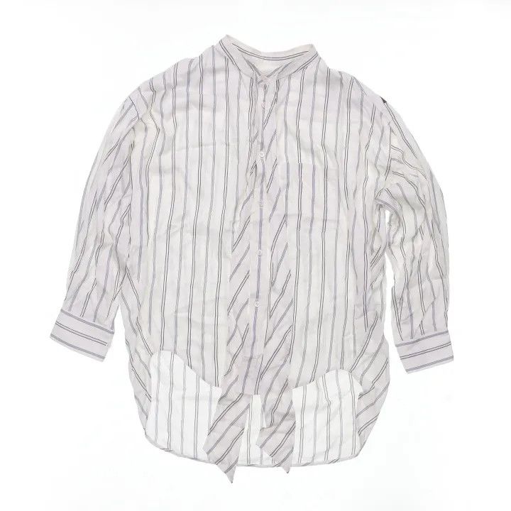 Balenciaga Striped Long Sleeve Casual Shirt
