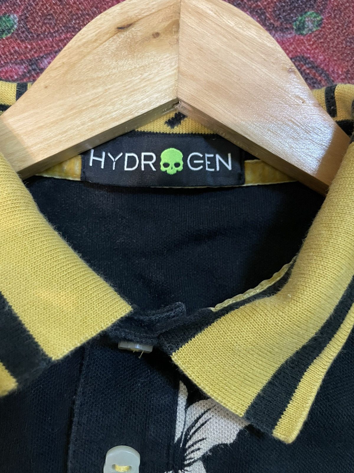 HYDROGEN Hydrogen fullprint polo tshirt Size US L / EU 52-54 / 3 - 5 Thumbnail