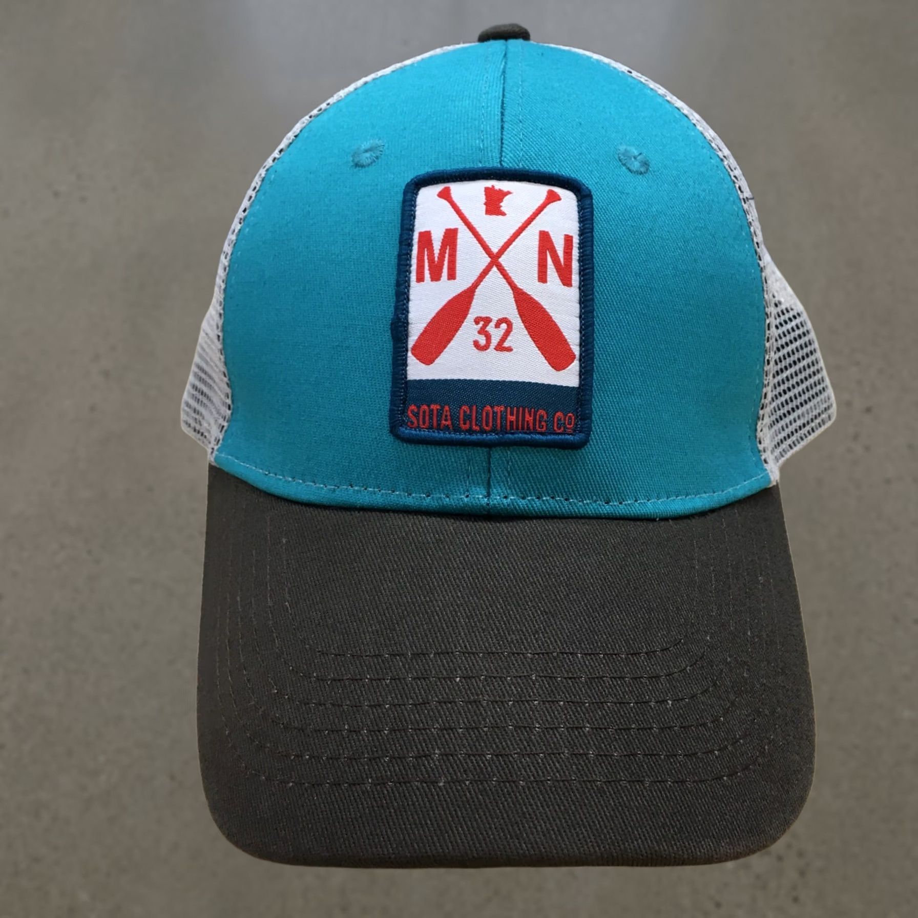Vintage Sota Clothing Trucker Hat Mens Blue OS Curved Brim Embroidered Logo Minnesota Size ONE SIZE - 1 Thumbnail