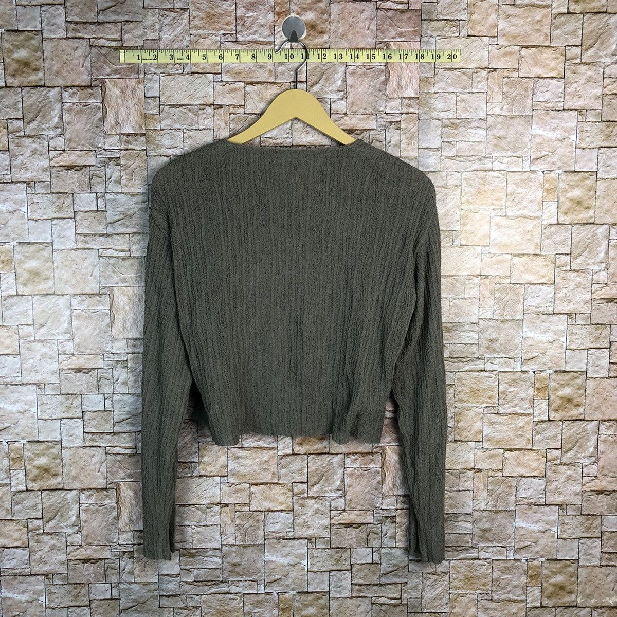 Homespun Knitwear × Japanese Brand Japanese Brand Grey Cardigan Knitwear #A783 Size M / US 6-8 / IT 42-44 - 11 Thumbnail