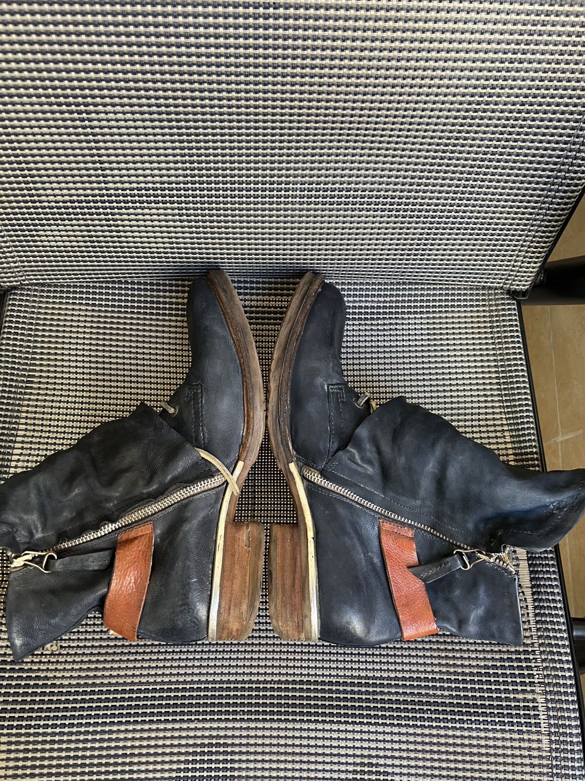 A.S.98 A.S. 98 blue leather biker boots x guidi style Size US 8 / EU 41 - 6 Thumbnail