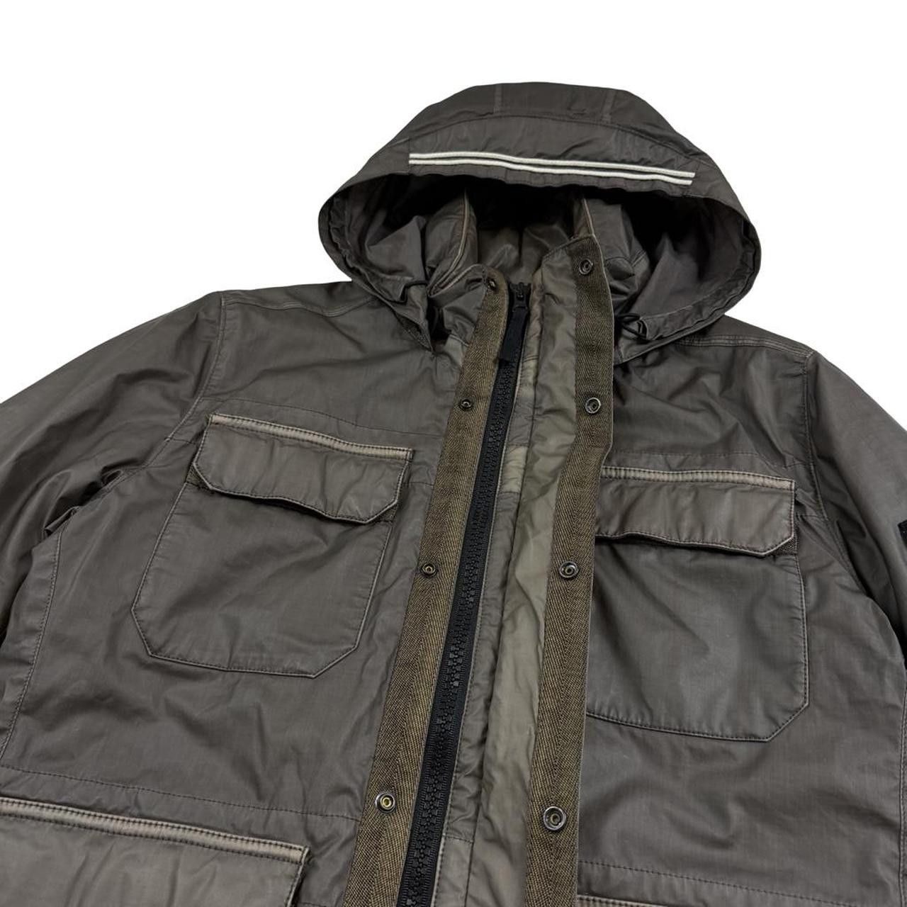 Stone Island Stone Island Brown Mussola Gommato Multipocket Jacket Small Size US S / EU 44-46 / 1 - 4 Thumbnail