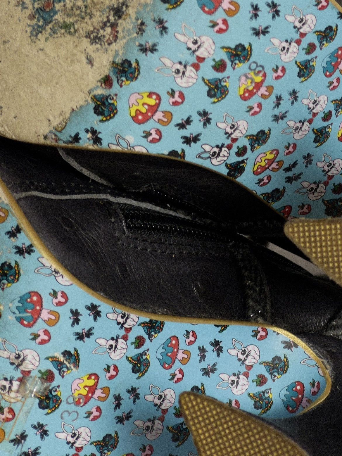 Vintage RARE Irregular Choice Victorian lace-up boots in dark purple Size US 7 / IT 37 - 19 Thumbnail