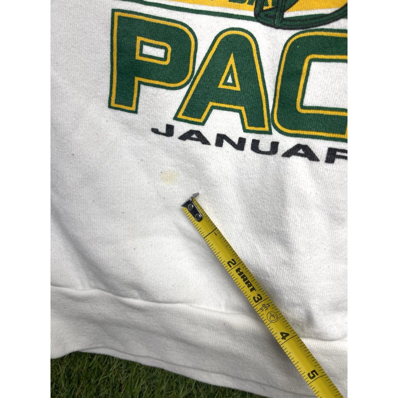 Delta VINTAGE Green Bay Packers Sweatshirt Pullover Mens XL White 90s NFL Super Bowl XXXI Size US XL / EU 56 / 4 - 4 Thumbnail