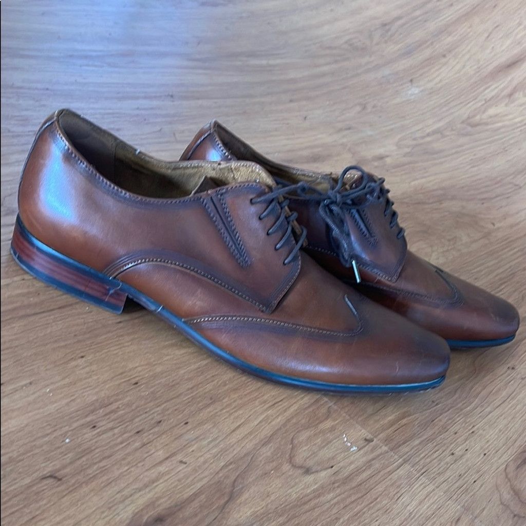 Florsheim Florsheim Men's Brown Leather Dress Shoes size 10 Size US 10 / EU 43 - 3 Thumbnail