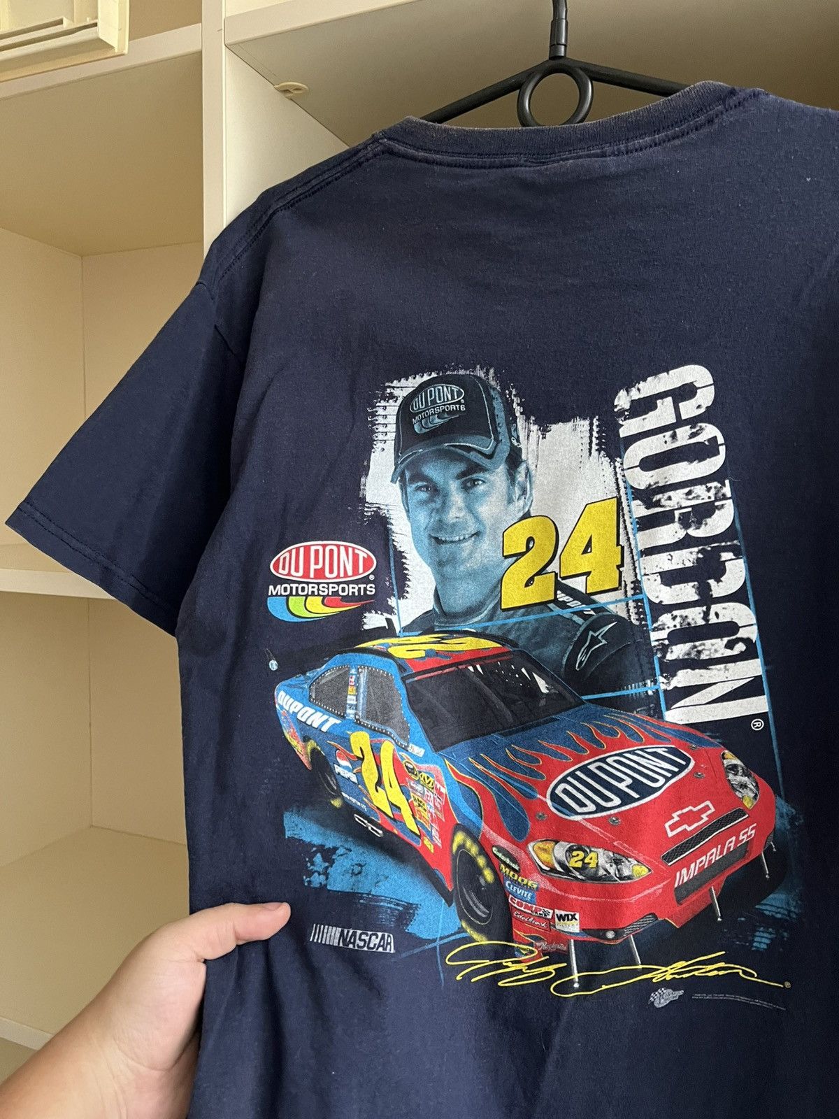 NASCAR Vintage Jeff Gordon #24 DuPont Motorsports NASCAR T-Shirt Size US L / EU 52-54 / 3 - 3 Thumbnail
