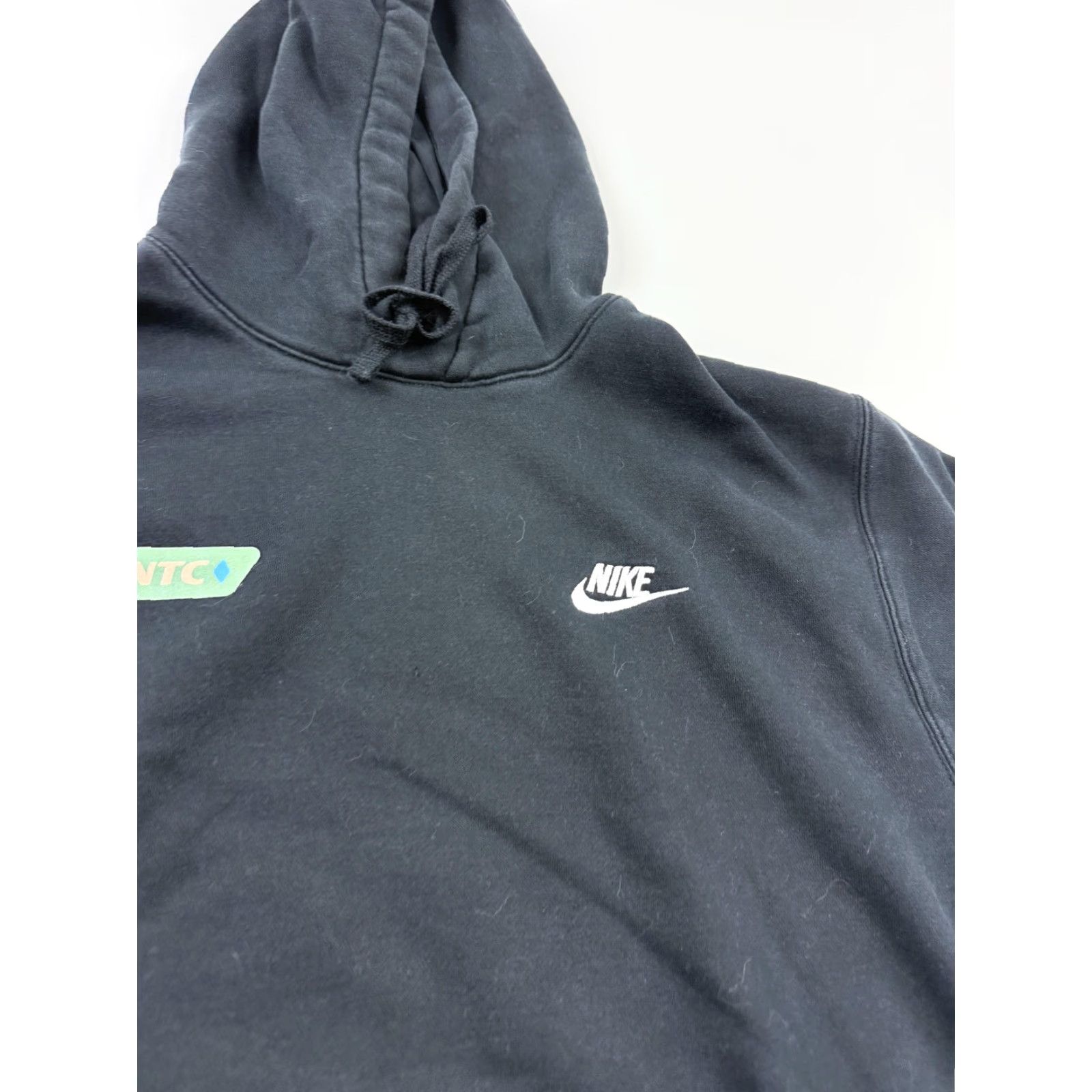 Nike Nike Hoodie Mens M Black Pullover Sweatshirt Graphic Print NNTC Trail Club No Name Nike Swoosh Front Kangaroo Pocket Fleece Size US M / EU 48-50 / 2 - 2 Thumbnail