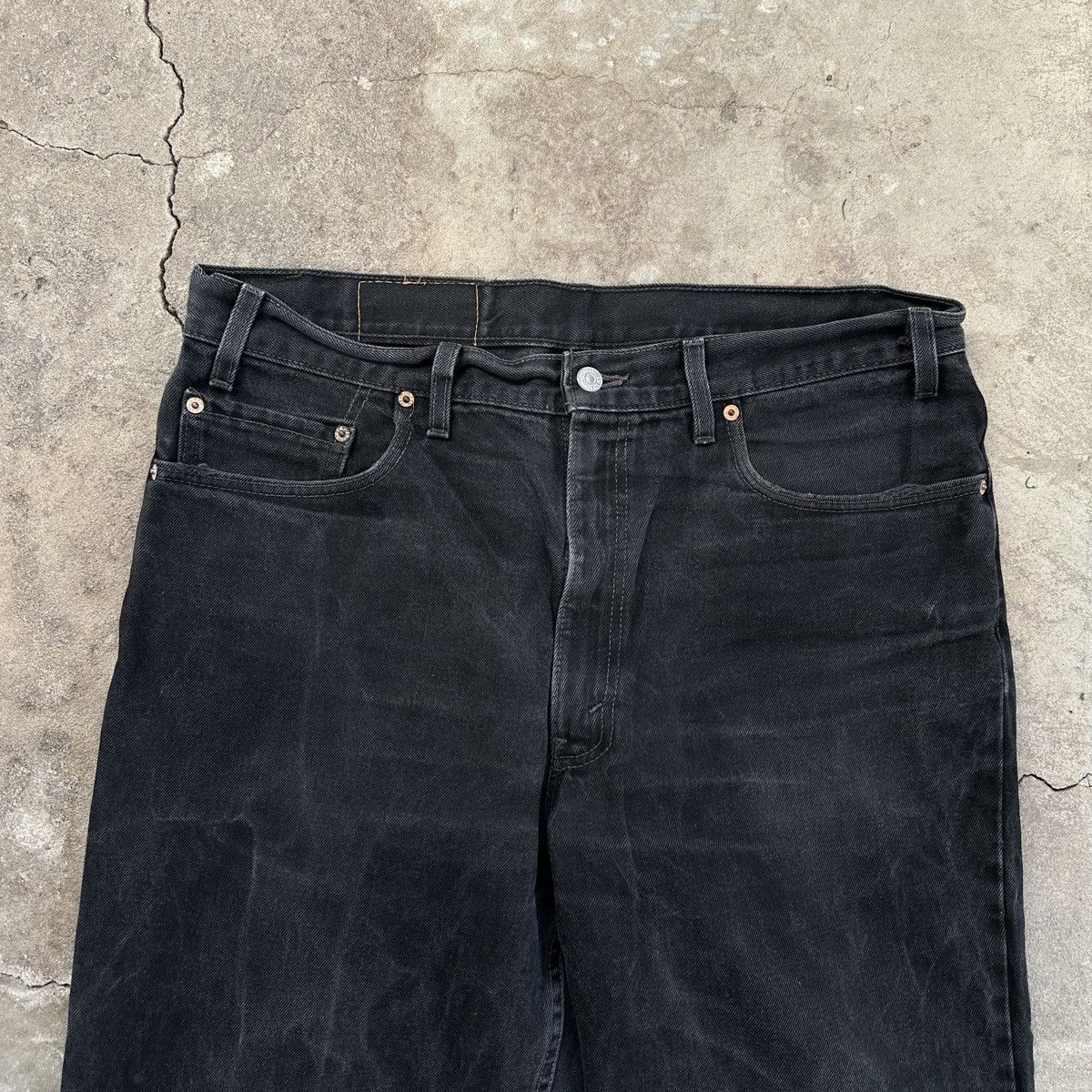Levi's × Vintage Vintage Levis 550 Relaxed Fit Stone Wash Denim Size US 38 / EU 54 - 7 Thumbnail