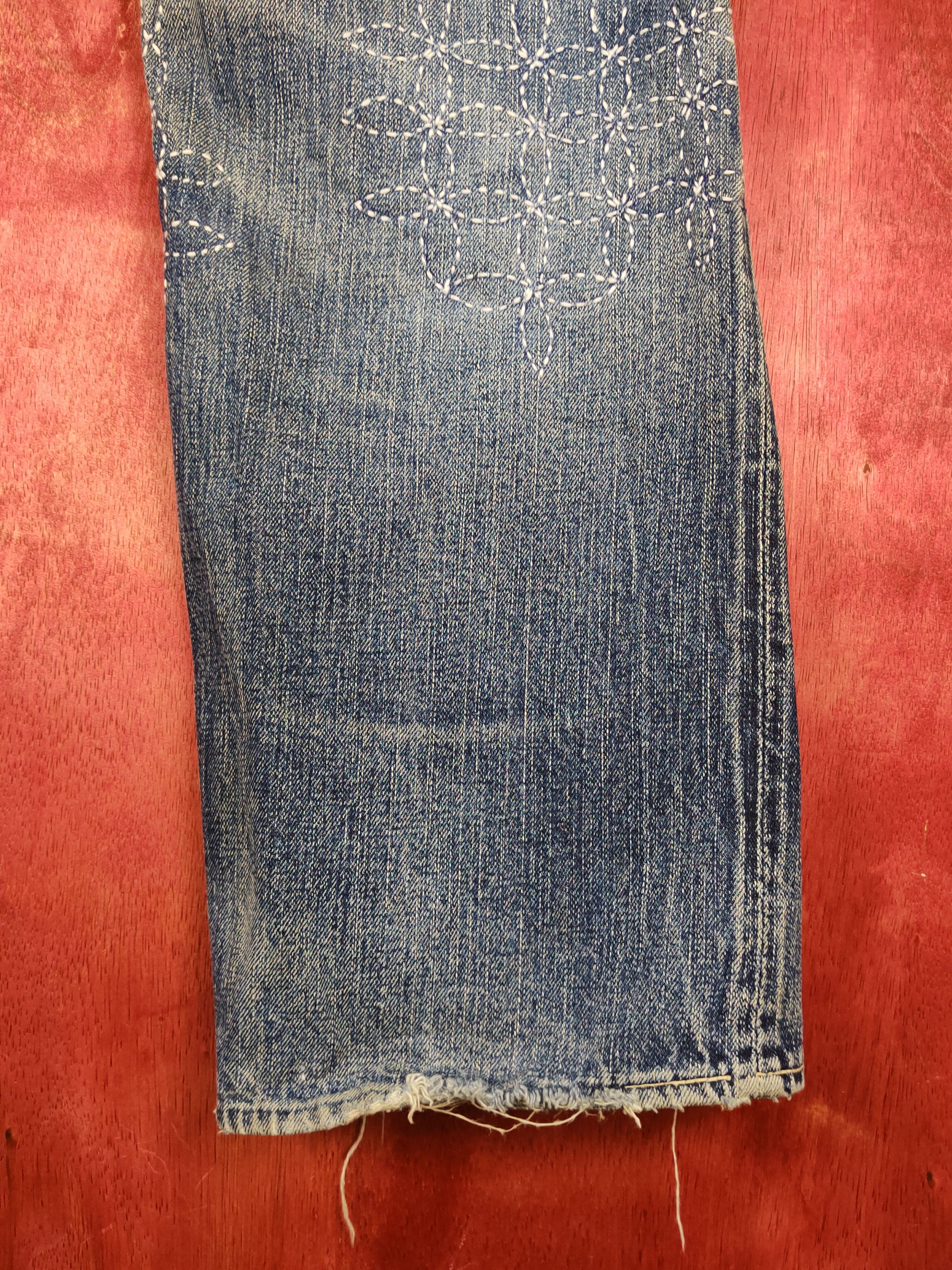 The Flat Head FlatHead C.T.F.H patchwork Selvedge sashiko denim #S1349DL Size US 32 / EU 48 - 17 Thumbnail