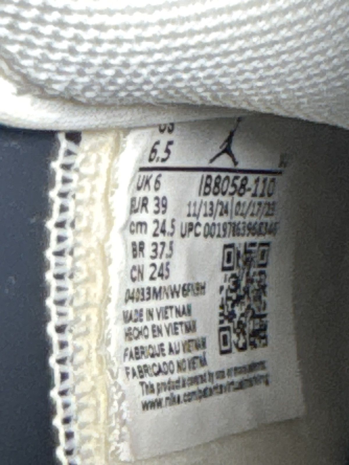 Nike Nike Air Jordan 1 Low PRM 6.5M(Pale Ivory/Baroque Brown) Size US 6.5 / EU 39-40 - 6 Thumbnail