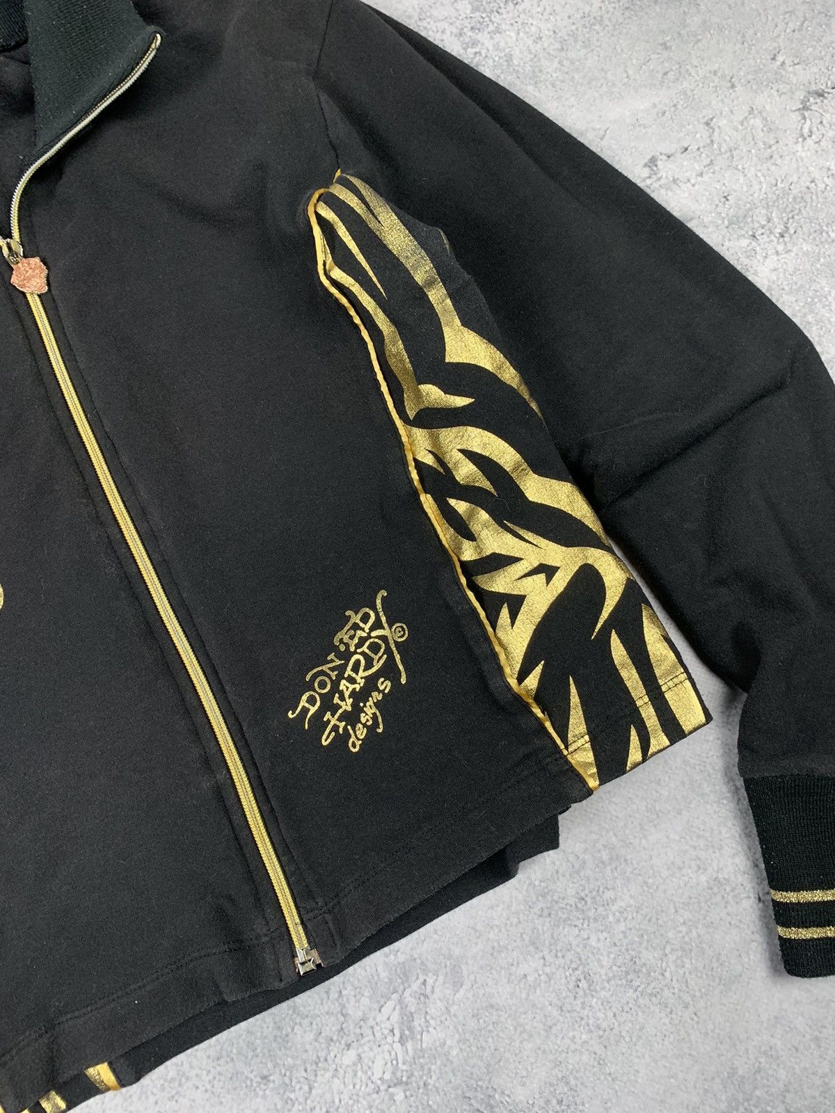 Ed Hardy Vintage Y2K Ed Hardy USA Zip Up Hoodie + Pants 90s Ladies Size XL / US 12-14 / IT 48-50 - 21 Thumbnail