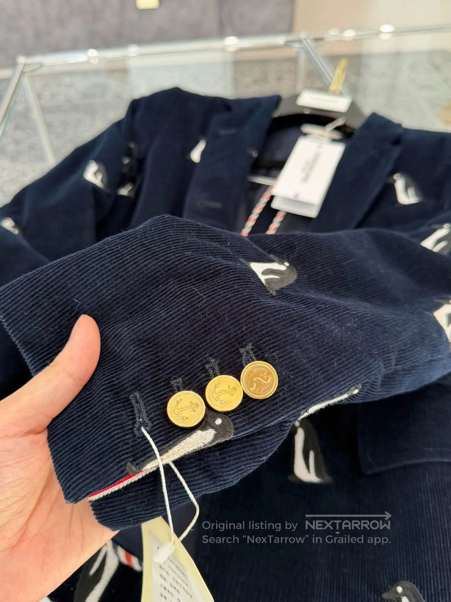Thom Browne Thom Browne Penguin Embroidery Corduroy Blazer. Size US M / EU 48-50 / 2 - 5 Thumbnail