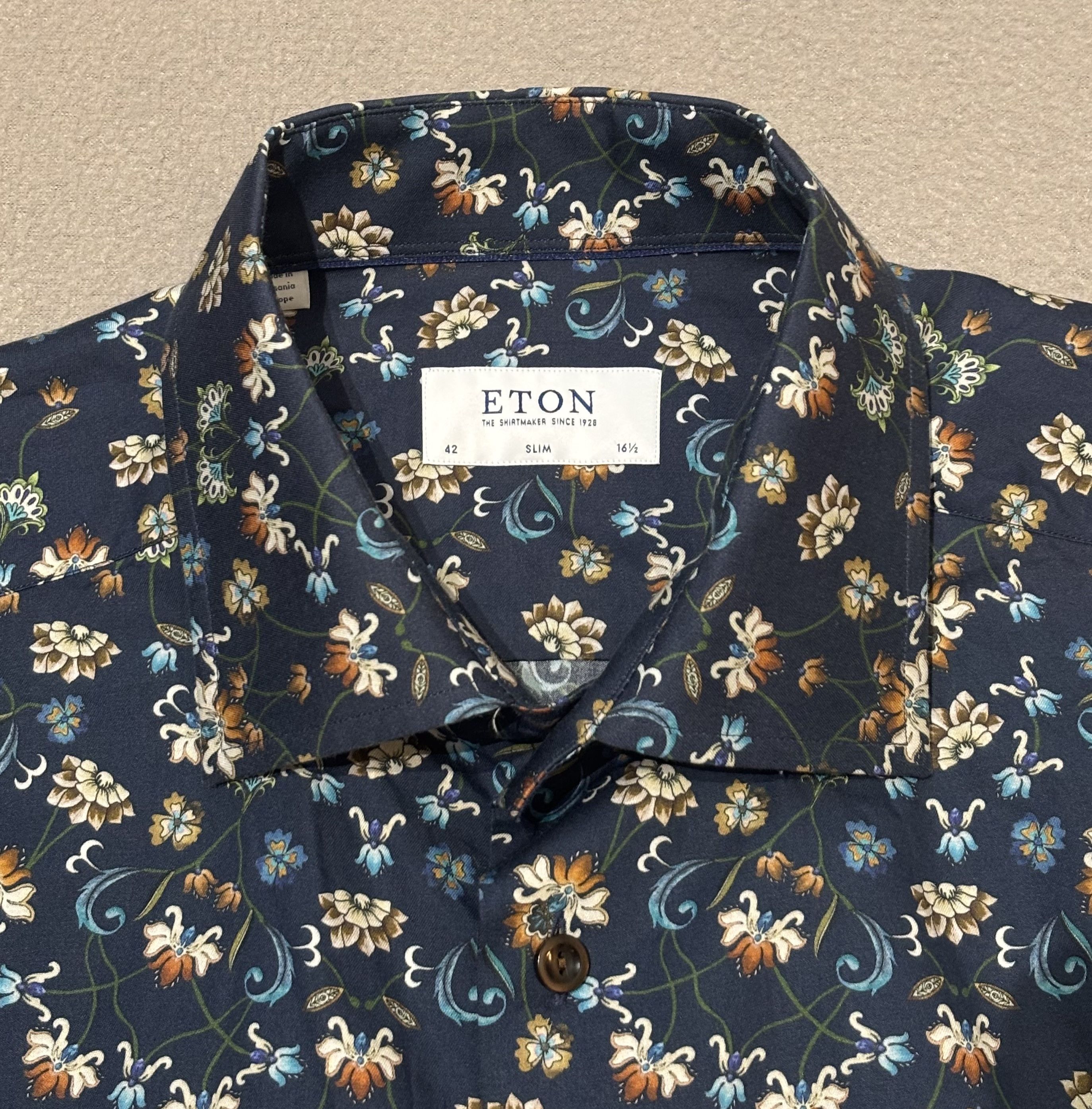 Eton Eton slim shirt Colorful Flowers size 42 Size US M / EU 48-50 / 2 - 10 Thumbnail