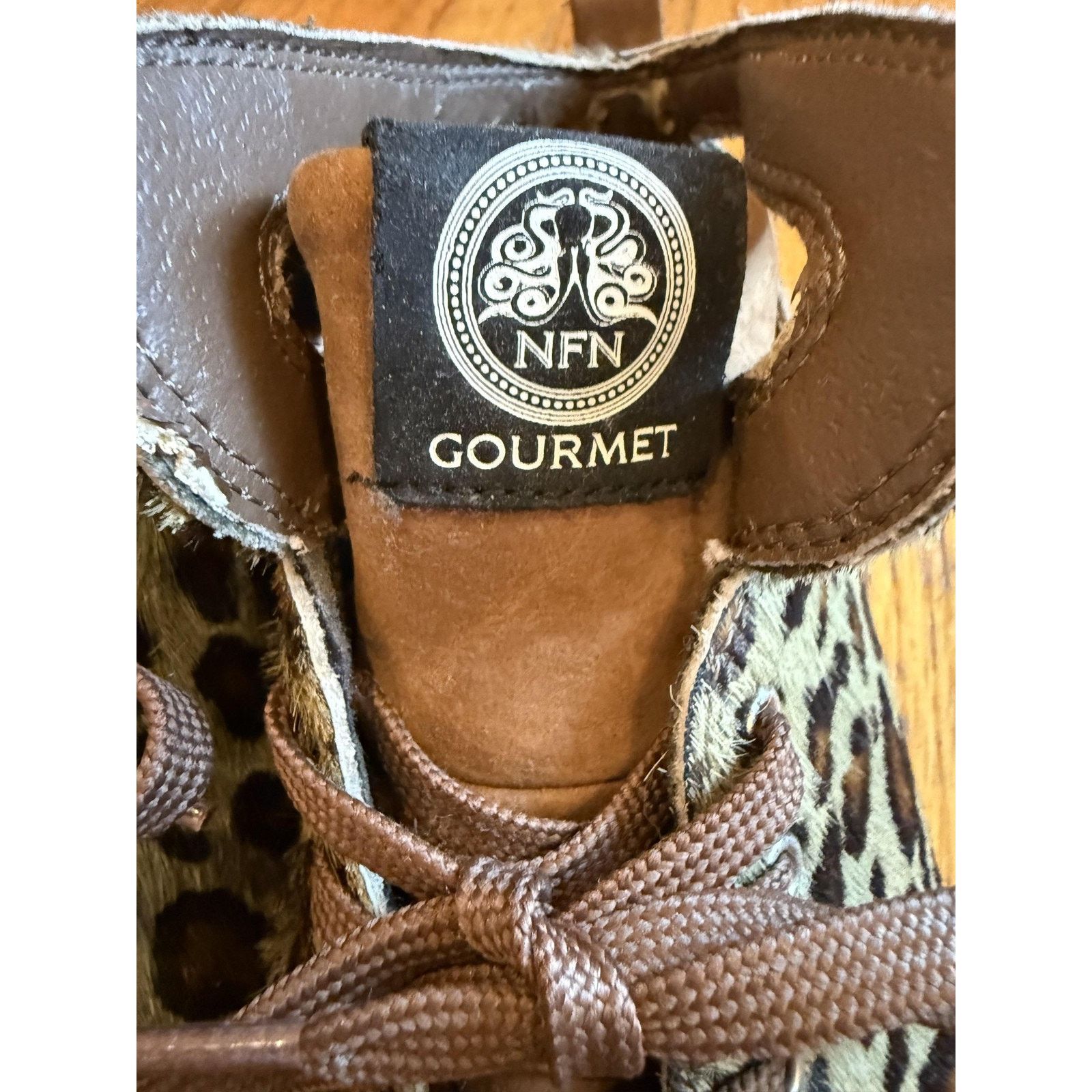 Gourmet Gourmet NFN Shoes Size 8.5 Leopard Print High Top Brown Size US 8.5 / IT 38.5 - 4 Thumbnail