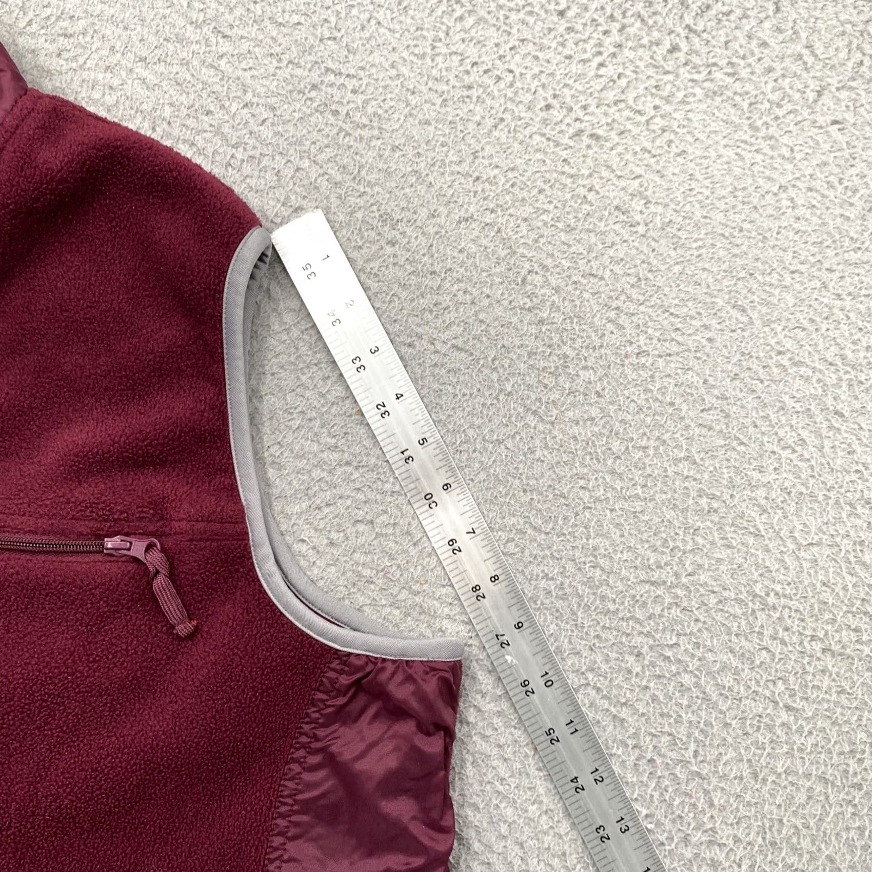Vintage Energy Zone Maroon Full Zip Vest - Plus Size 3X - Fleece Size XXL / US 16-18 / IT 52-54 - 5 Thumbnail