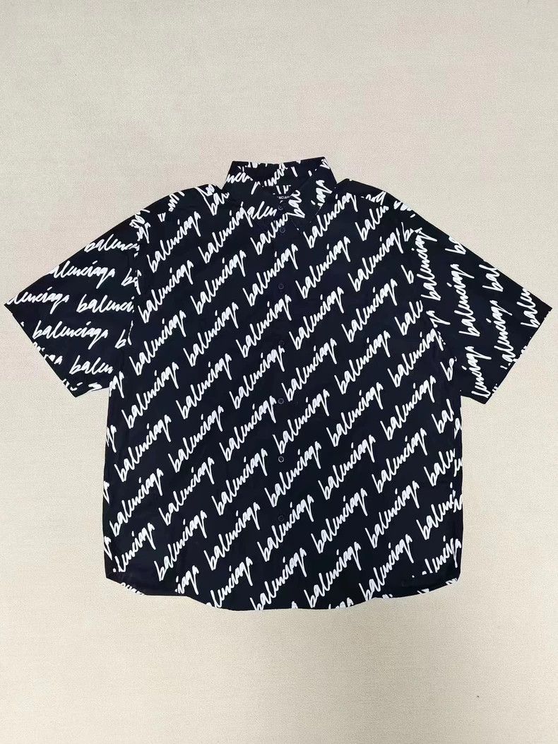 Balenciaga size 39 22ss short sleeve shirt with full graff
