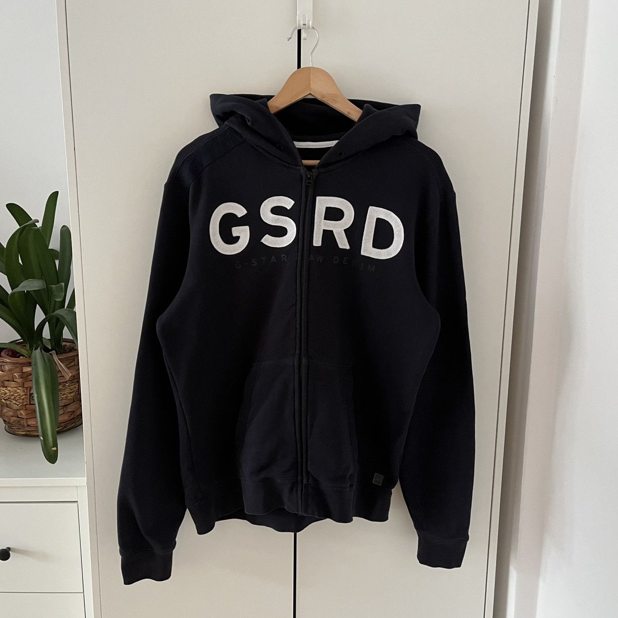 G-Star Vintage G-Star Big Central Logo Blue Zip Hoodie Streetwear Size US L / EU 52-54 / 3 - 1 Thumbnail