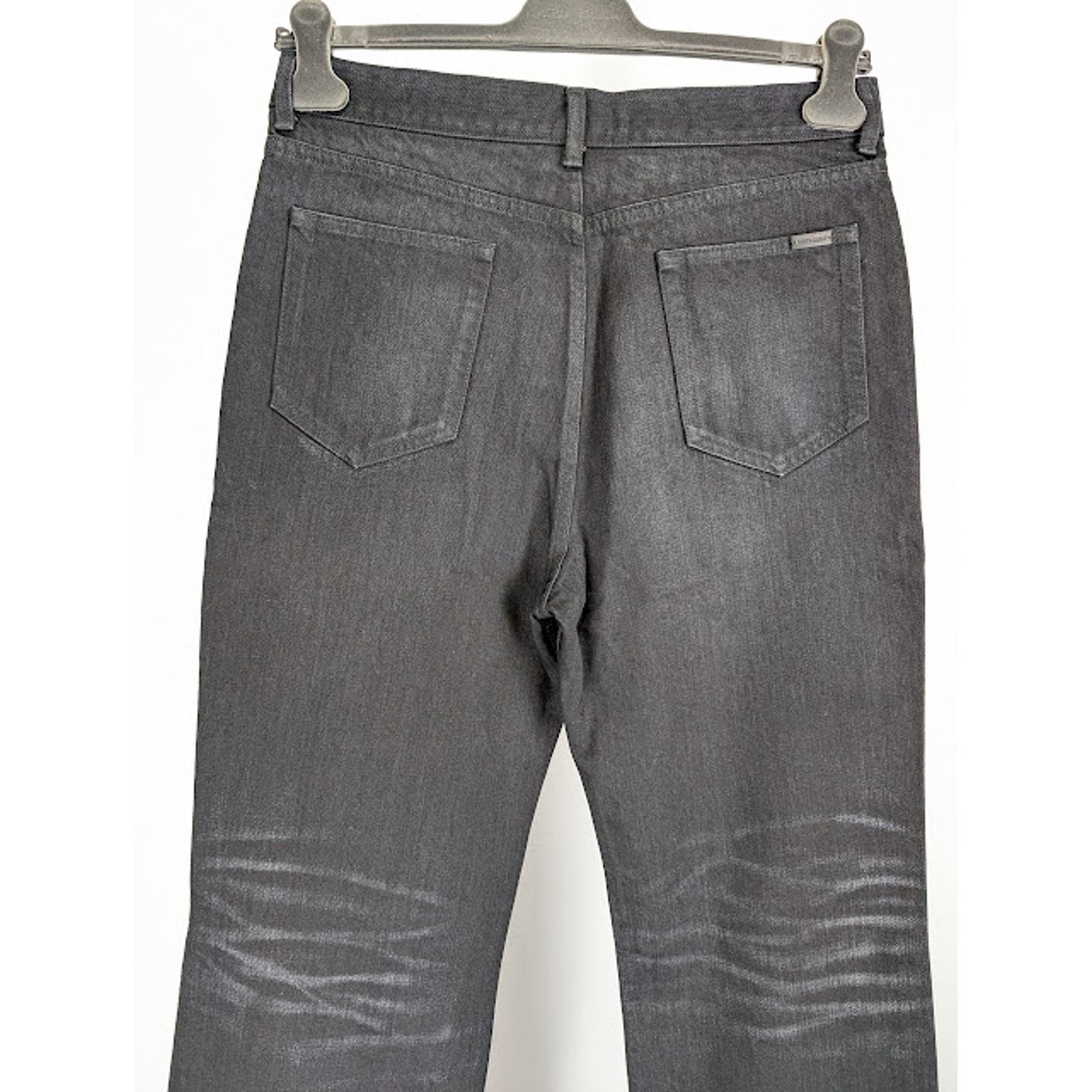 Saint Laurent Paris o1rshd1 D35 70's Flare Denim Jeans in Black Size US 34 / EU 50 - 11 Thumbnail