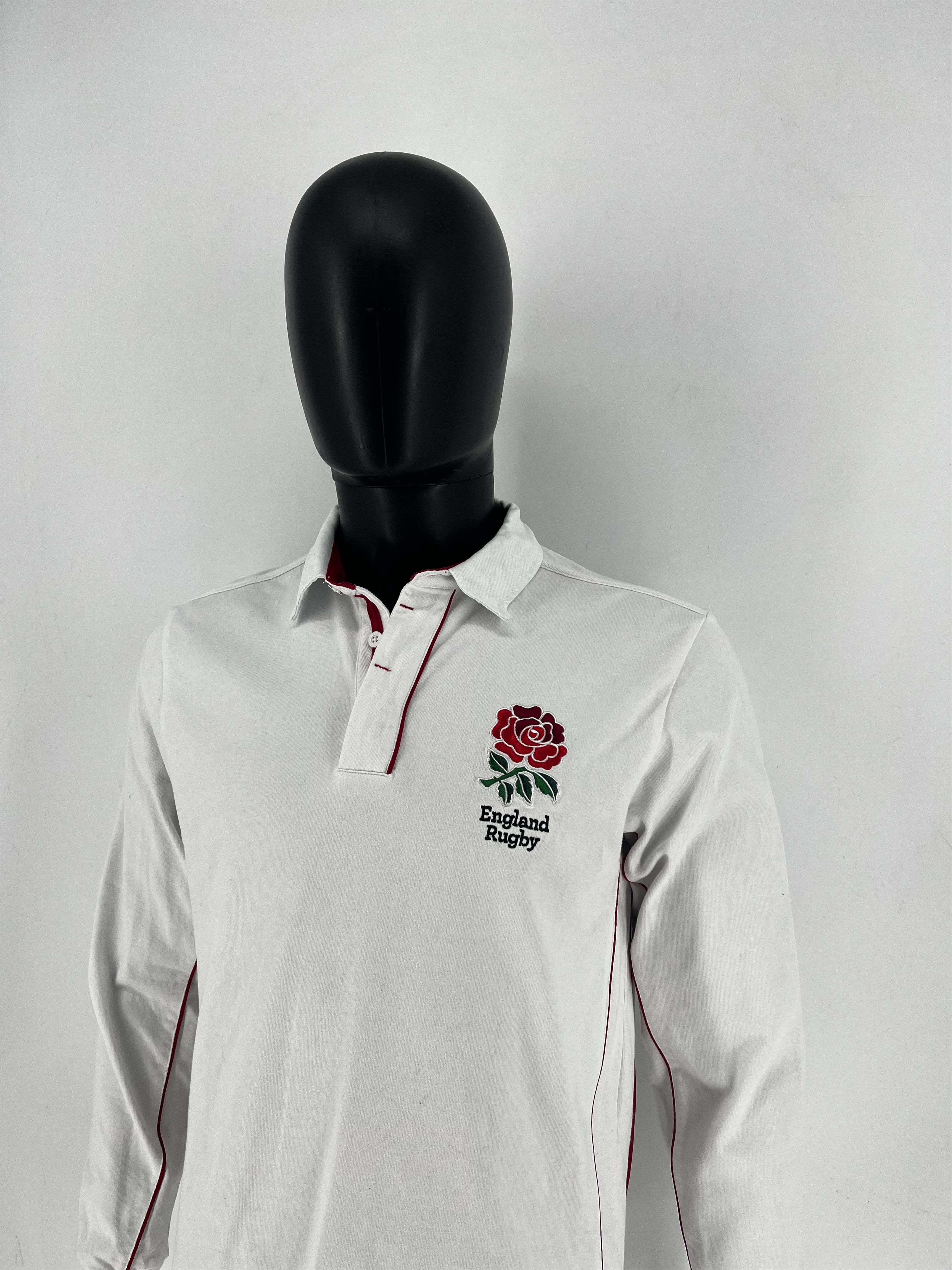 Sports Specialties RFU England Rugby Men's Jersey/ Polo Shirt Embroidered Badge Size US M / EU 48-50 / 2 - 4 Thumbnail