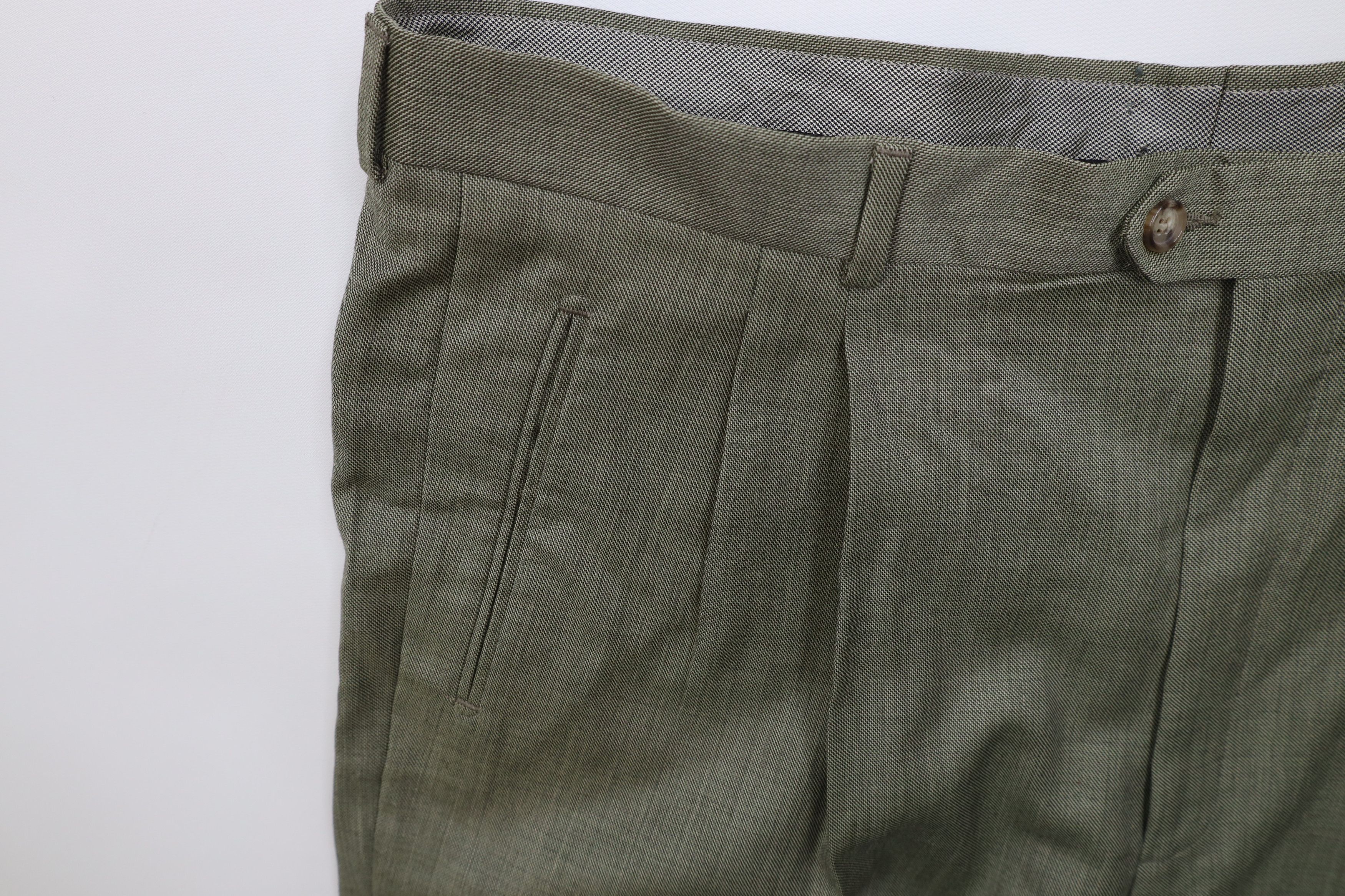 Vintage Deadstock Vintage 90s Streetwear Merino Wool Wide Leg Pants Size US 40 / EU 56 - 7 Thumbnail