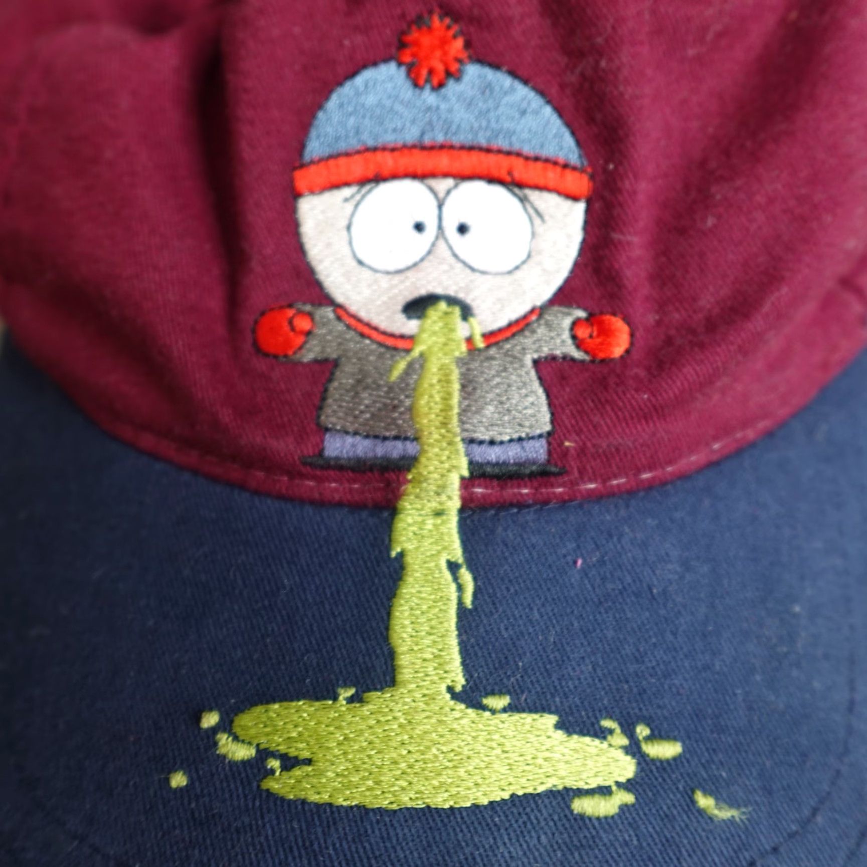 Vintage VINTAGE Comedy Central South Park Hat Red Embroidered Stan Baseball Cap Adults One Size Adjustable Mens Cotton 1998 Size US M / EU 48-50 / 2 - 2 Thumbnail