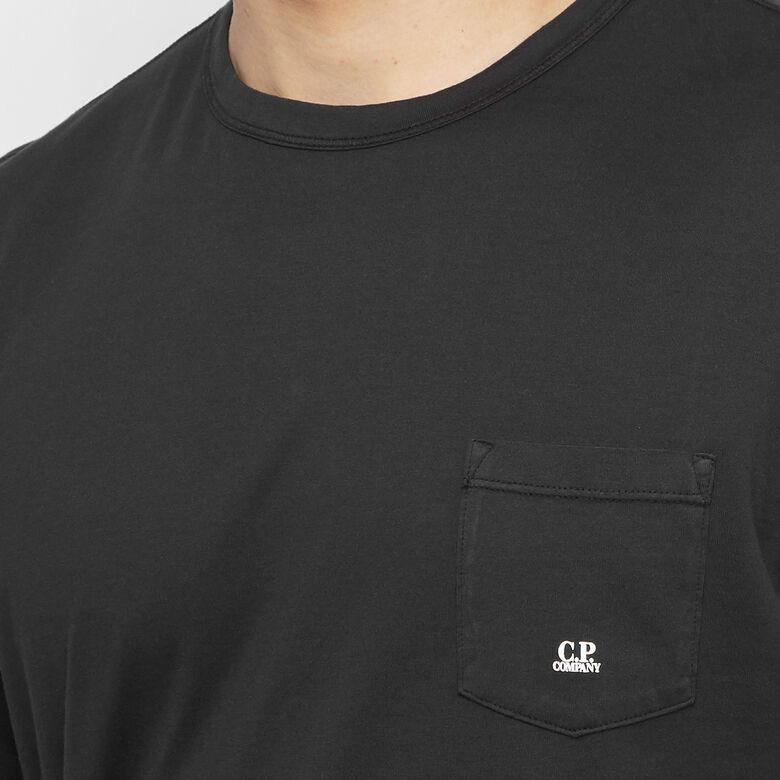 C.P. Company o1y1224 Logo Crewneck T-Shirt in Black Size US XS / EU 42 / 0 - 5 Thumbnail