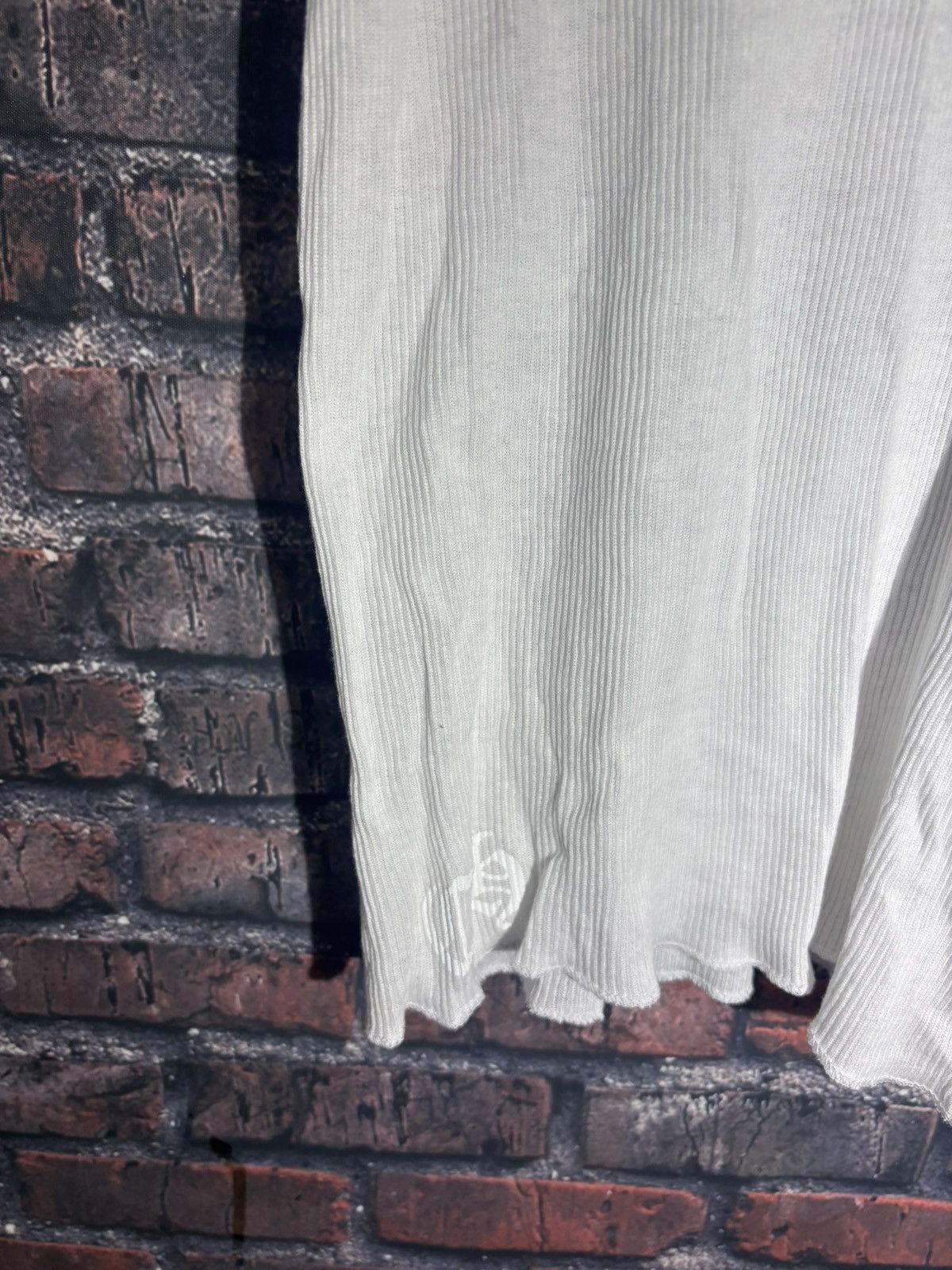 Chrome Hearts Chrome Hearts Tank Top White Ribbed Gothic Size S Authentic Size US S / EU 44-46 / 1 - 6 Thumbnail