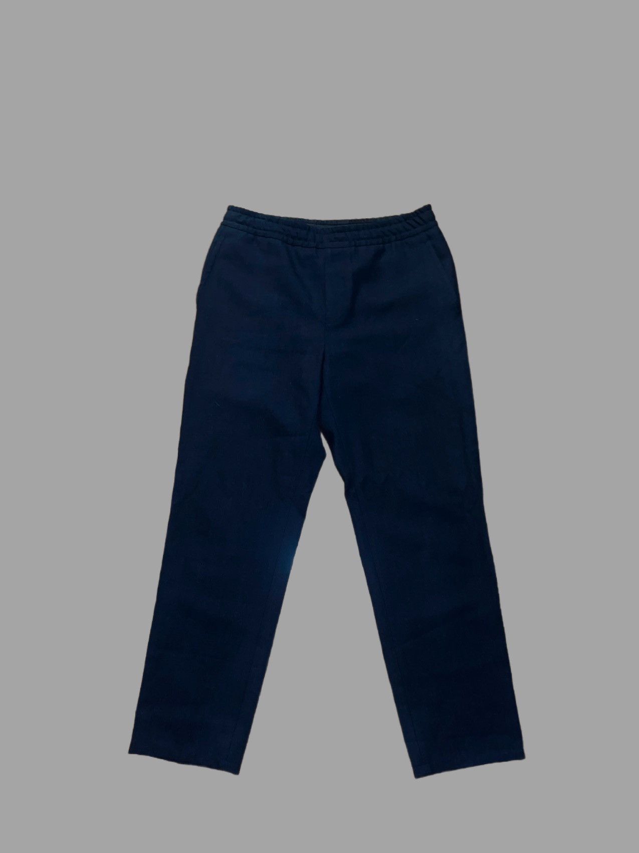 Loewe Wool elastic waist trouser, Navy Size US 31 - 3 Thumbnail