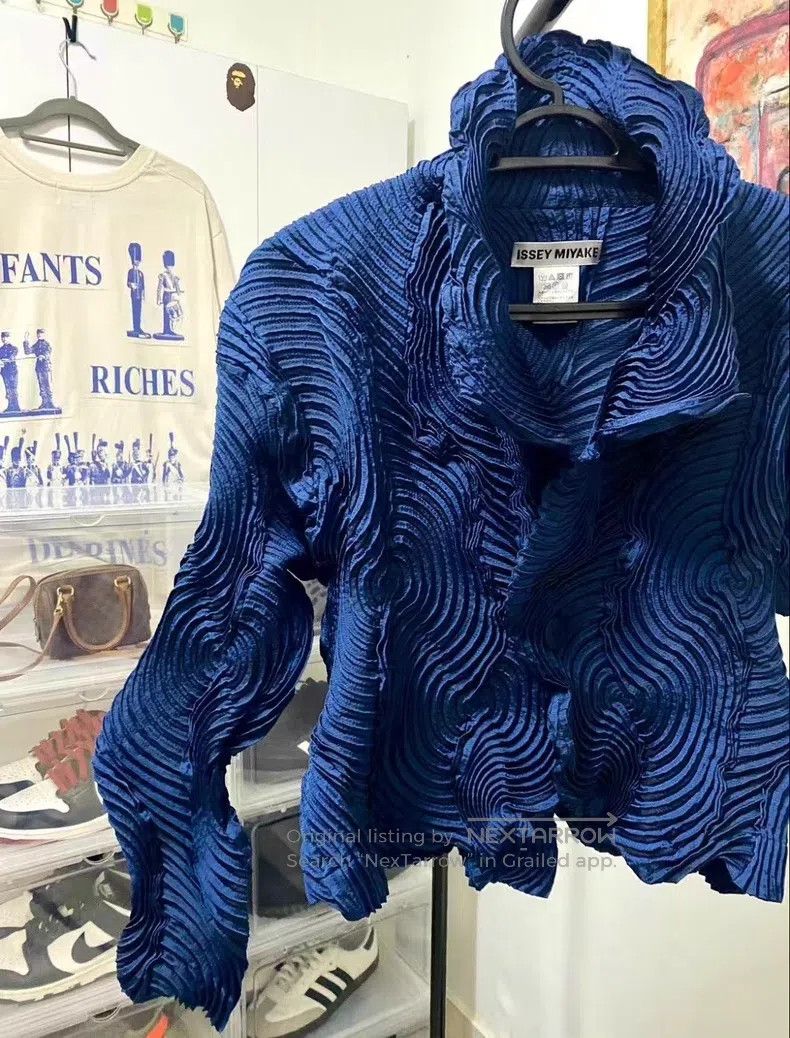Issey Miyake Issey Miyake Mosquito Coil Bud Blue Coat Size M / US 6-8 / IT 42-44 - 6 Thumbnail