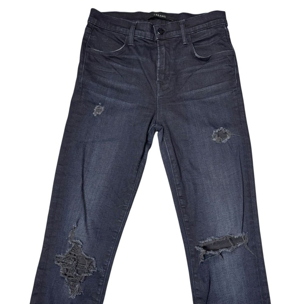 J Brand J Brand Maria High Rise Skinny Jeans In Destructed Sanctity Size 25" / US 0 / IT 36 - 9 Thumbnail