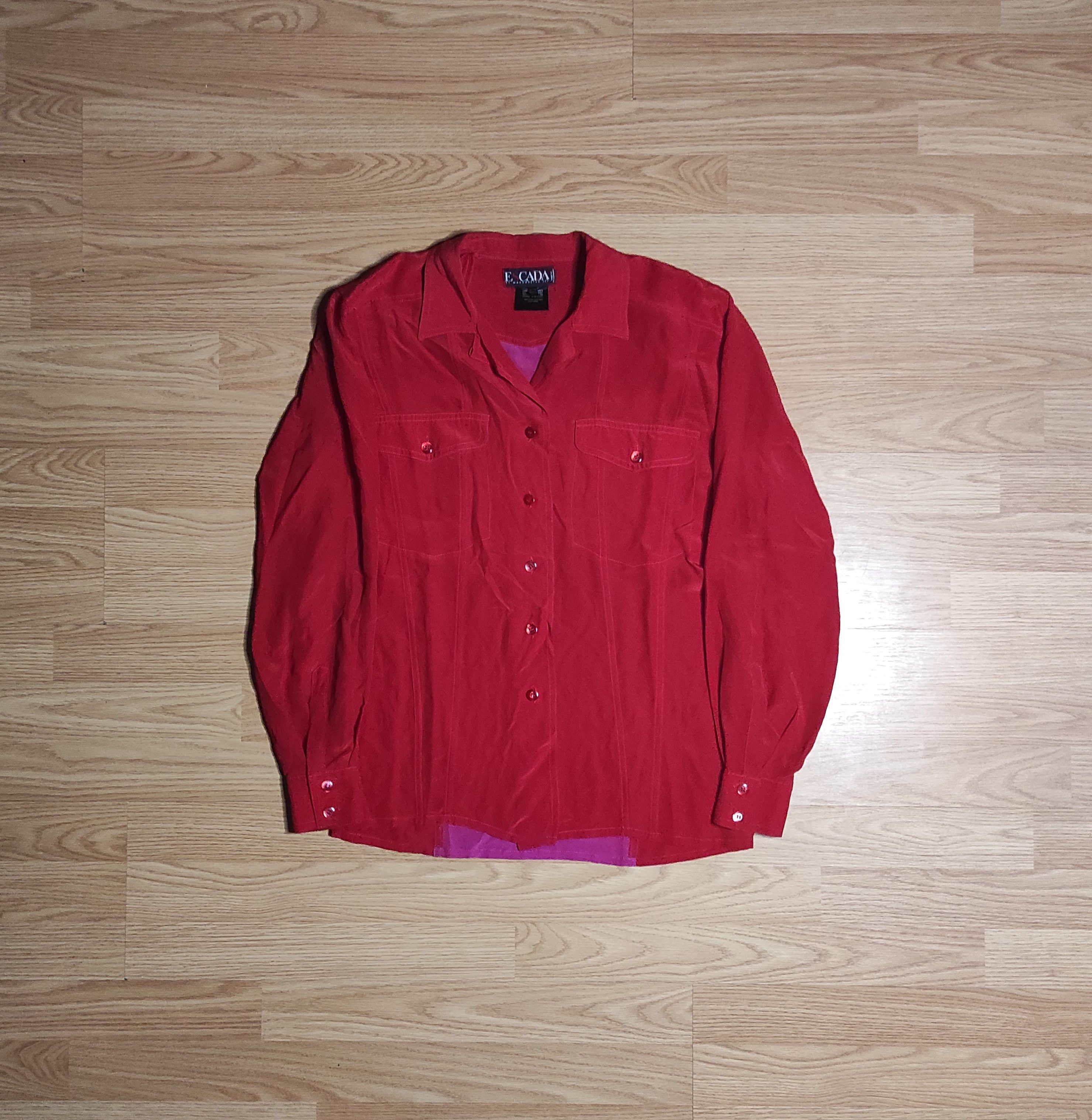 Escada × Japanese Brand **NEW Escada 100% Silk Shirt** Size M / US 6-8 / IT 42-44 - 1 Thumbnail