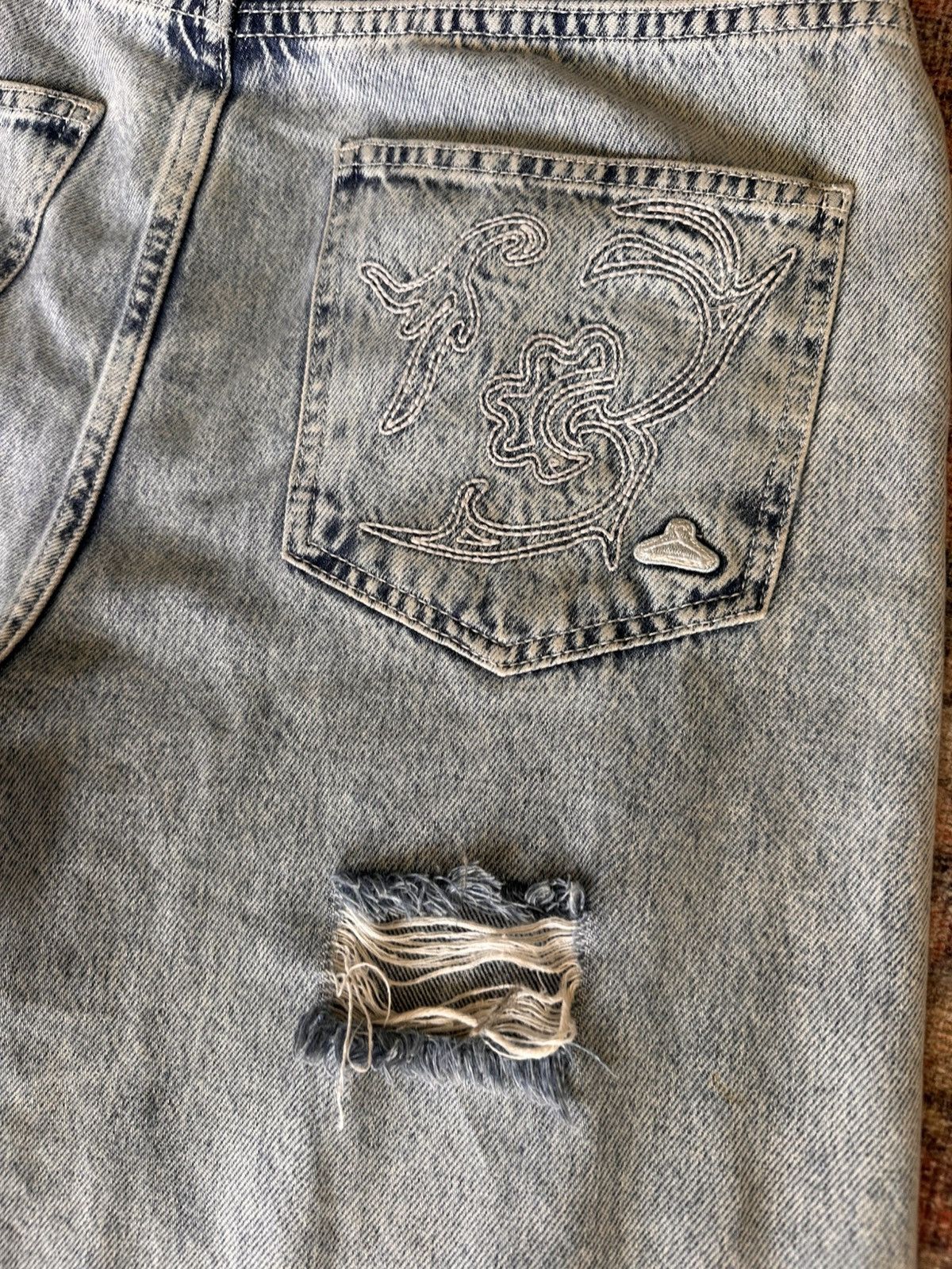 Holzweiler Holzweiler 2023 Distressed Baggy Denim Size US 30 / EU 46 - 5 Thumbnail