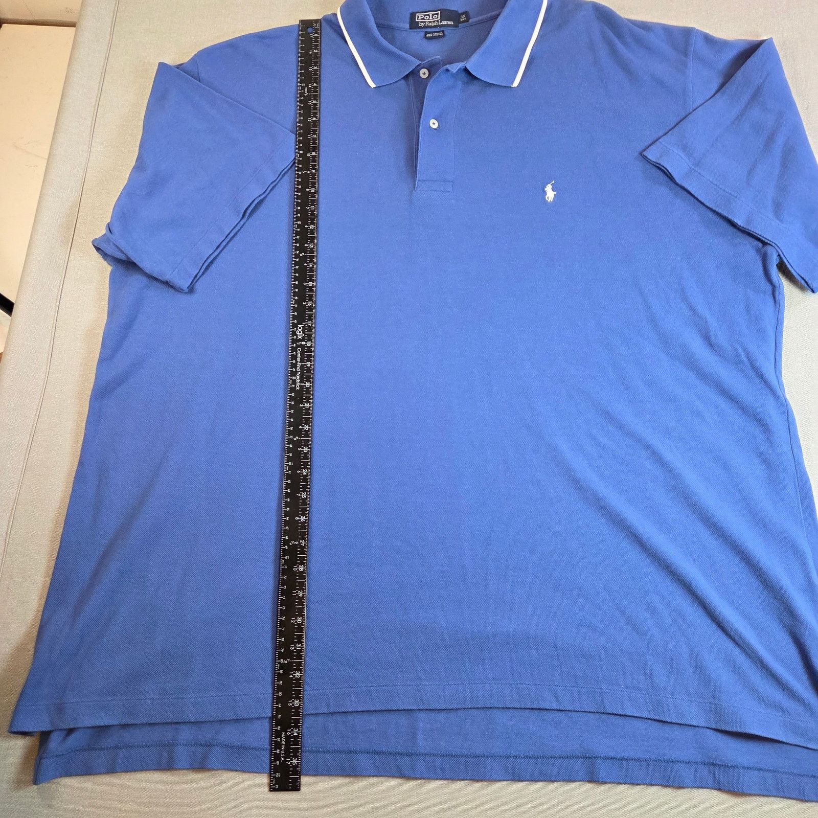 Polo Ralph Lauren Polo Ralph Lauren Blue Polo 3X Big Size US XXL / EU 58 / 5 - 7 Thumbnail