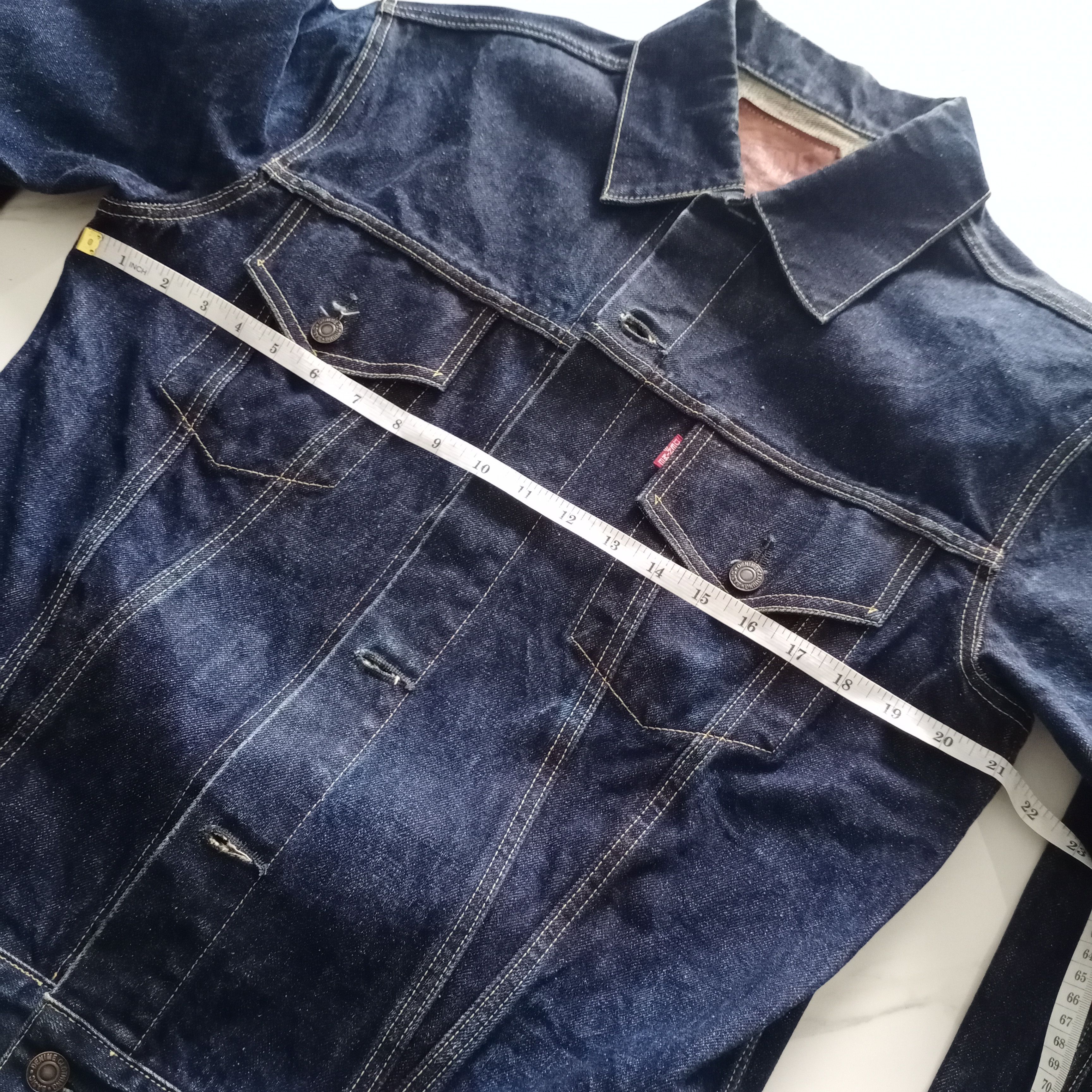 Denime × Japanese Brand Vintage Denime Lot 557 Japan Jeans Jacket Levis LVC 90 Big E Size US L / EU 52-54 / 3 - 17 Thumbnail