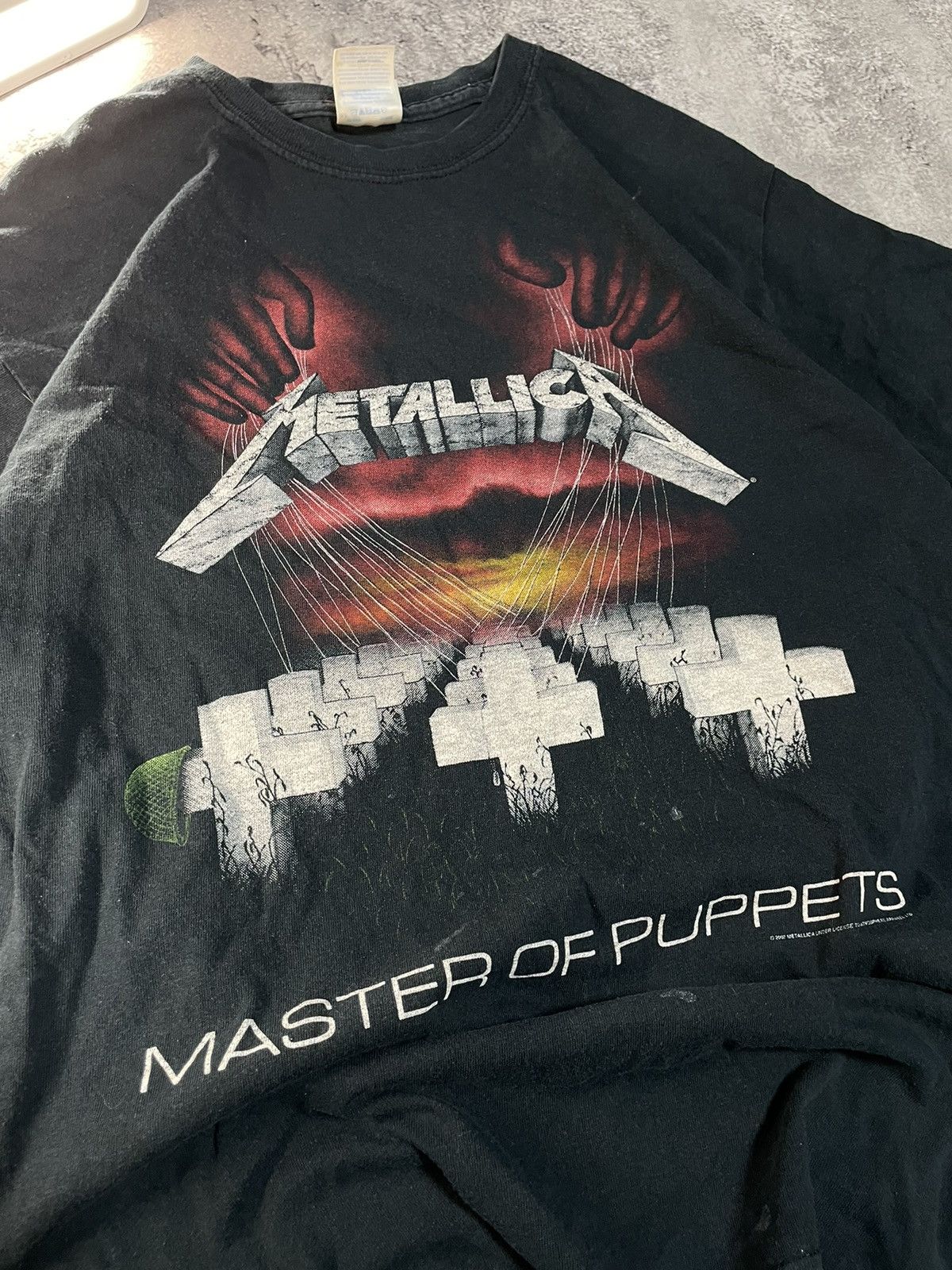 Band Tees Metallica Master of Puppets Y2K Band Tee M 2007 Size US M / EU 48-50 / 2 - 2 Thumbnail