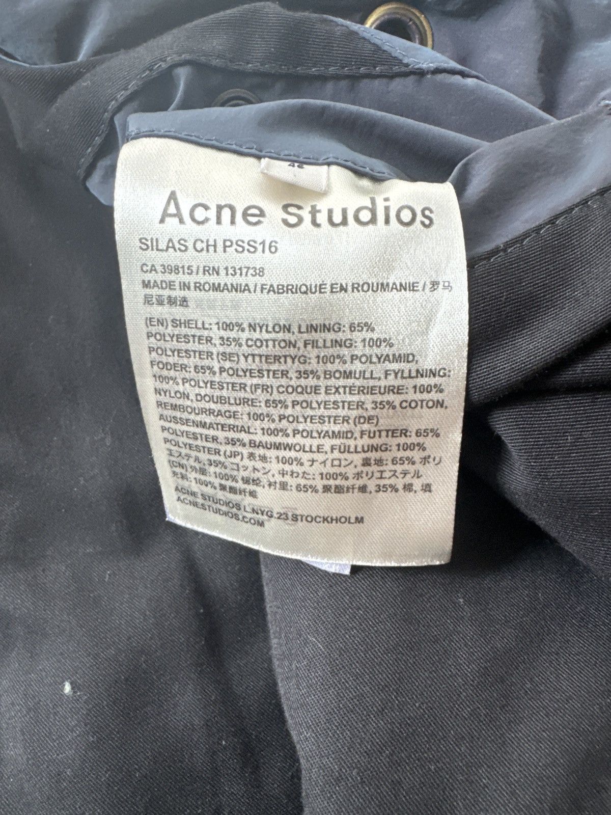 Acne Studios Reflective Blue Bomber Size US S / EU 44-46 / 1 - 7 Thumbnail