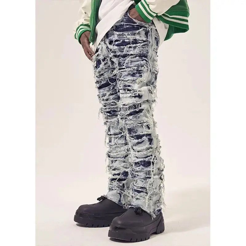 Japanese Brand Retro loose straight leg high street jeans Size US 32 / EU 48 - 1 Thumbnail